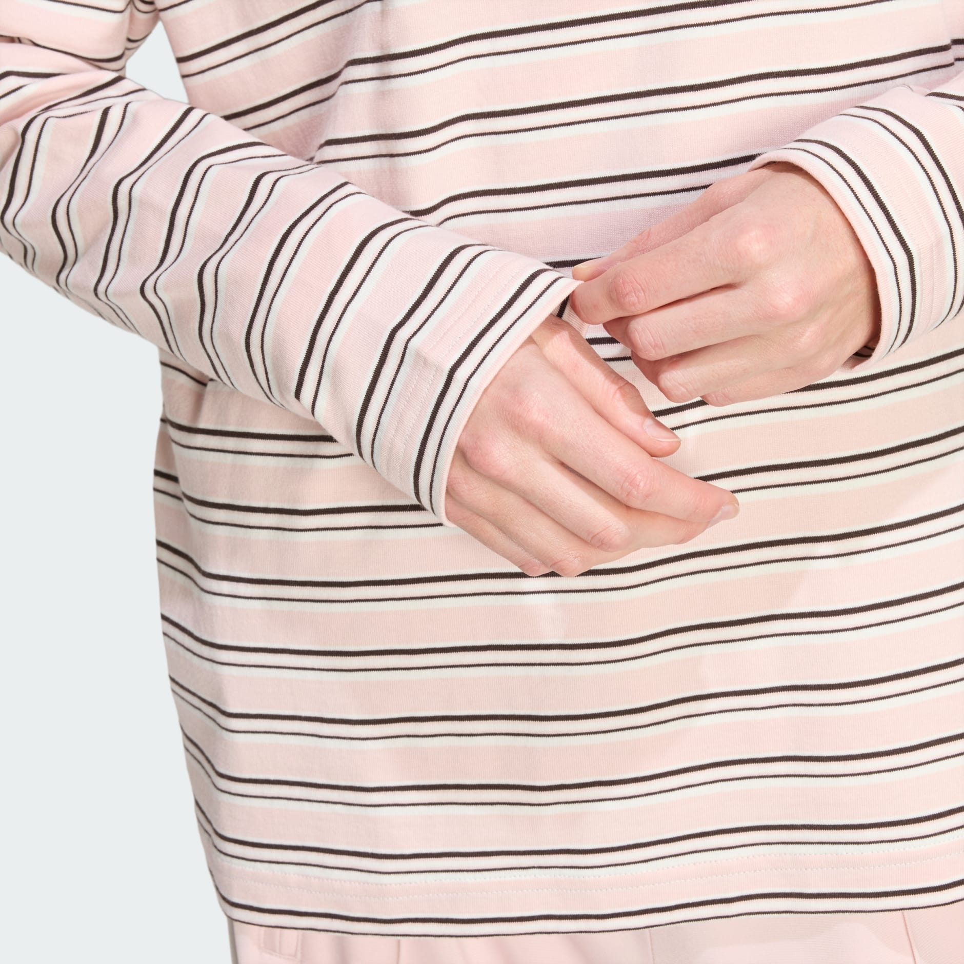 STRIPED OVZD LS POLO Shirt