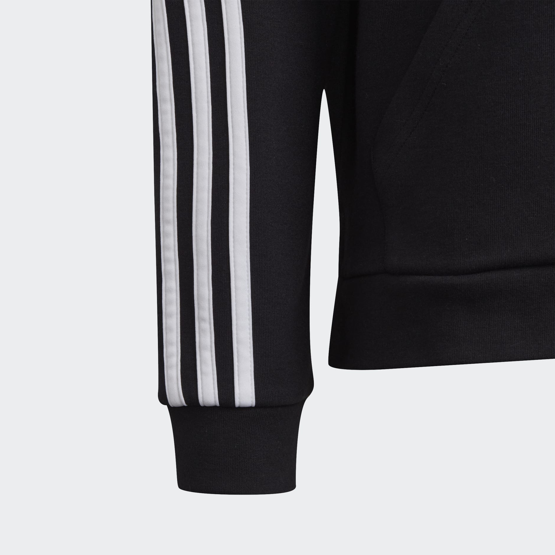adidas 3-Stripes Full-Zip Hoodie - Black | adidas UAE