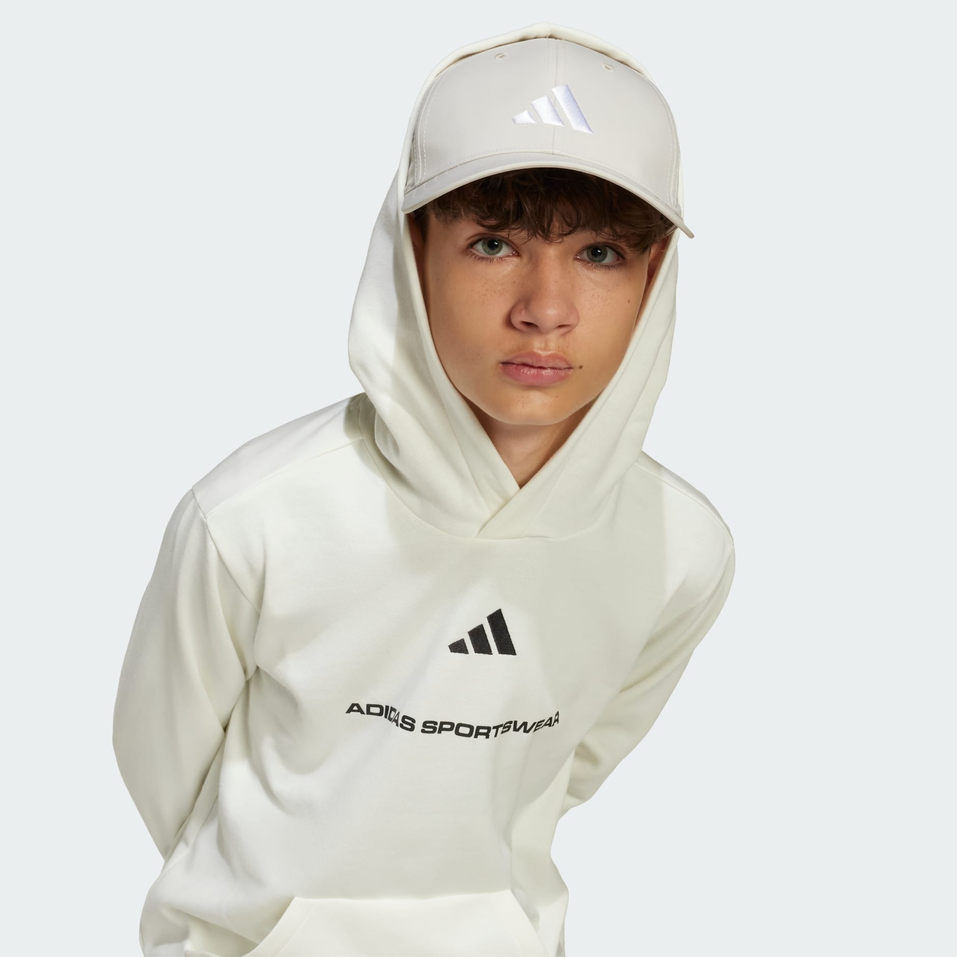 Majica s kapuljačom adidas Slogan Fleece Hoodie