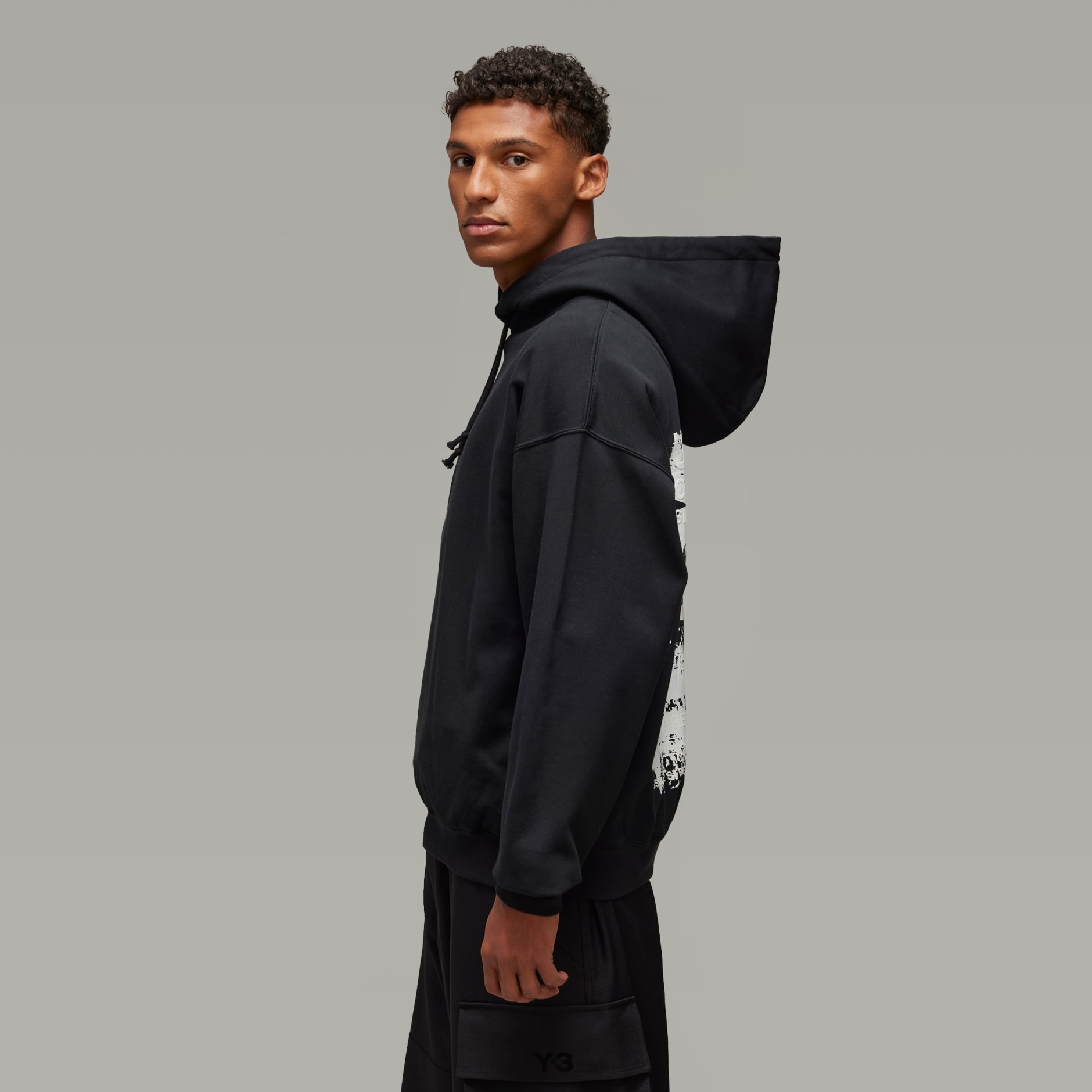 Y-3 Graphic Hoodie - Black | adidas Hong Kong