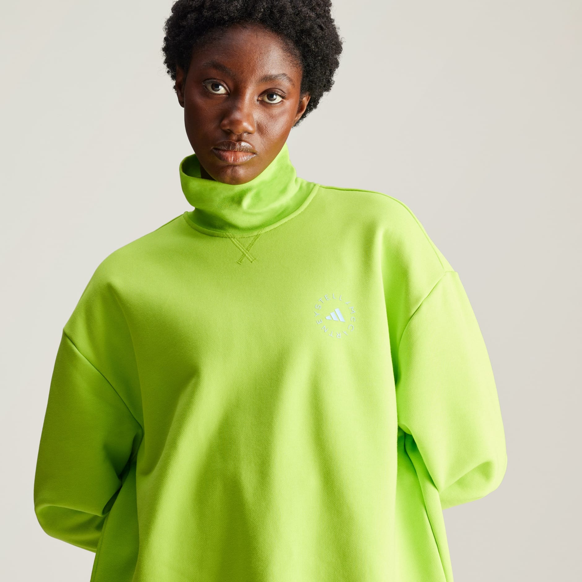 adidas adidas by Stella McCartney High Neck Sweatshirt Green adidas TZ