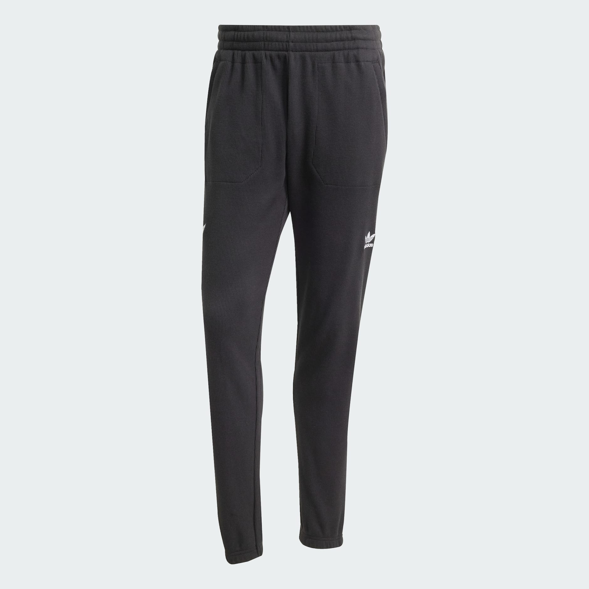 Clothing - All Blacks Essentials Waffle Pants - Black