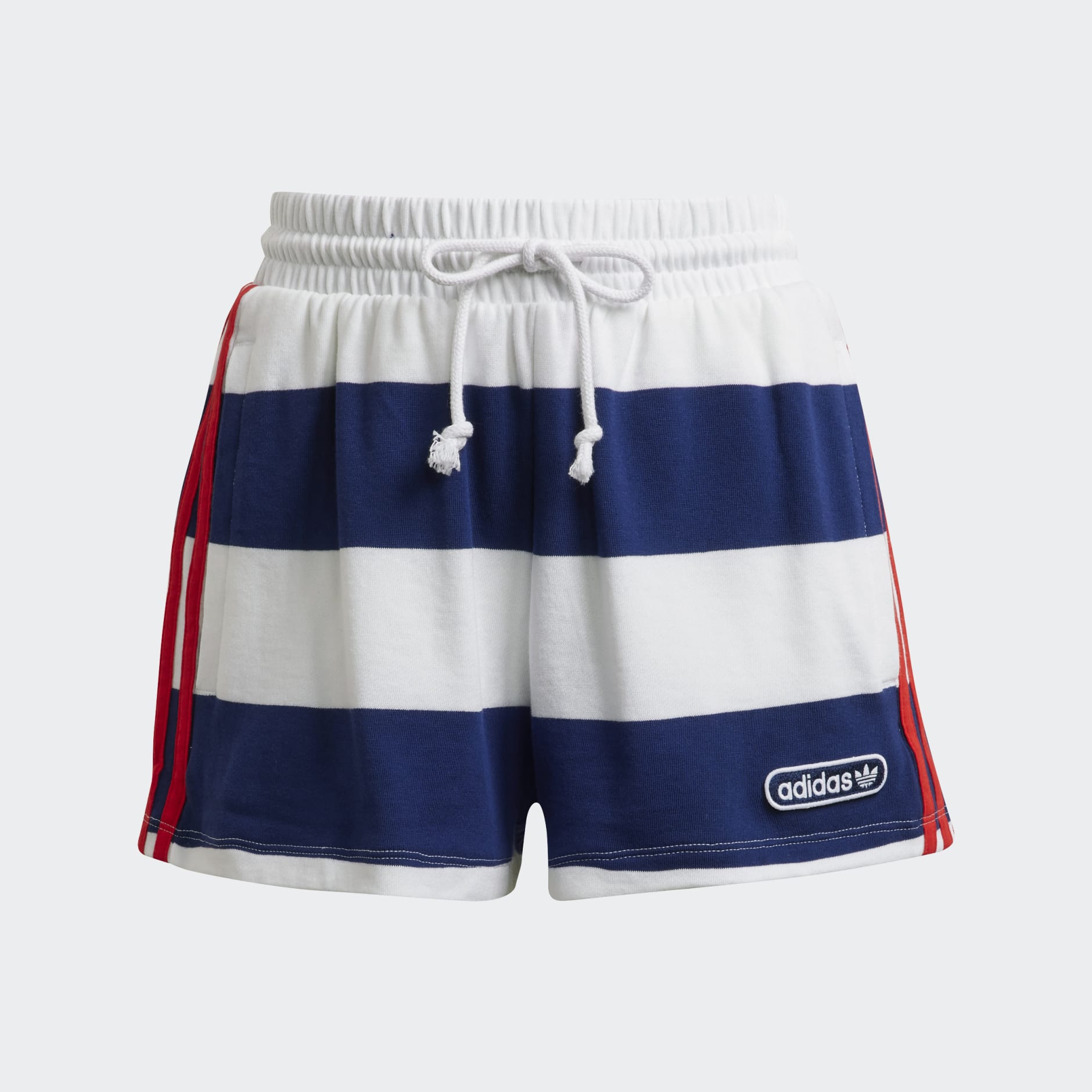 Mid Waist Striped Shorts