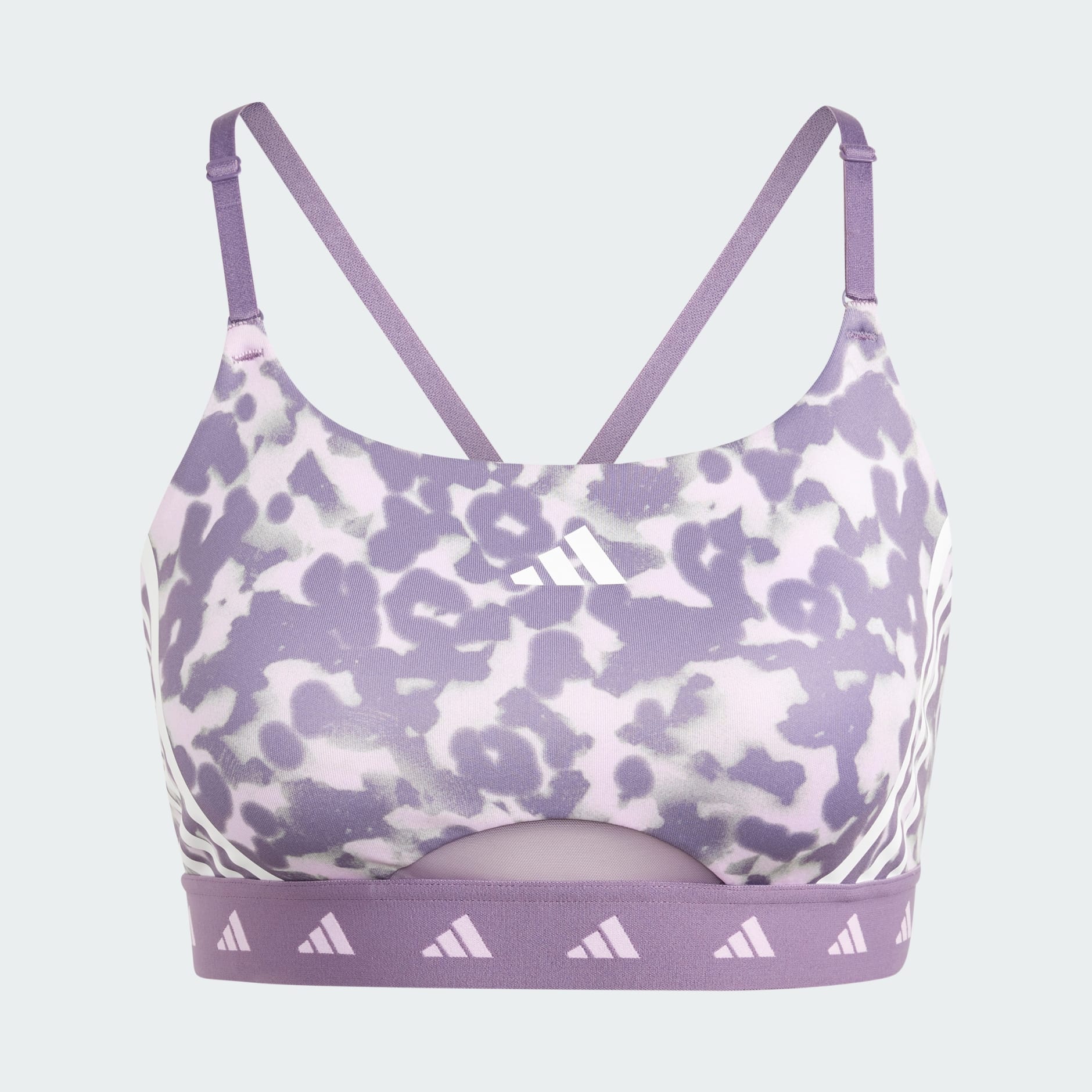 Women's Clothing - Aeroreact Hyperglam Light-Support Printed Bra - Purple