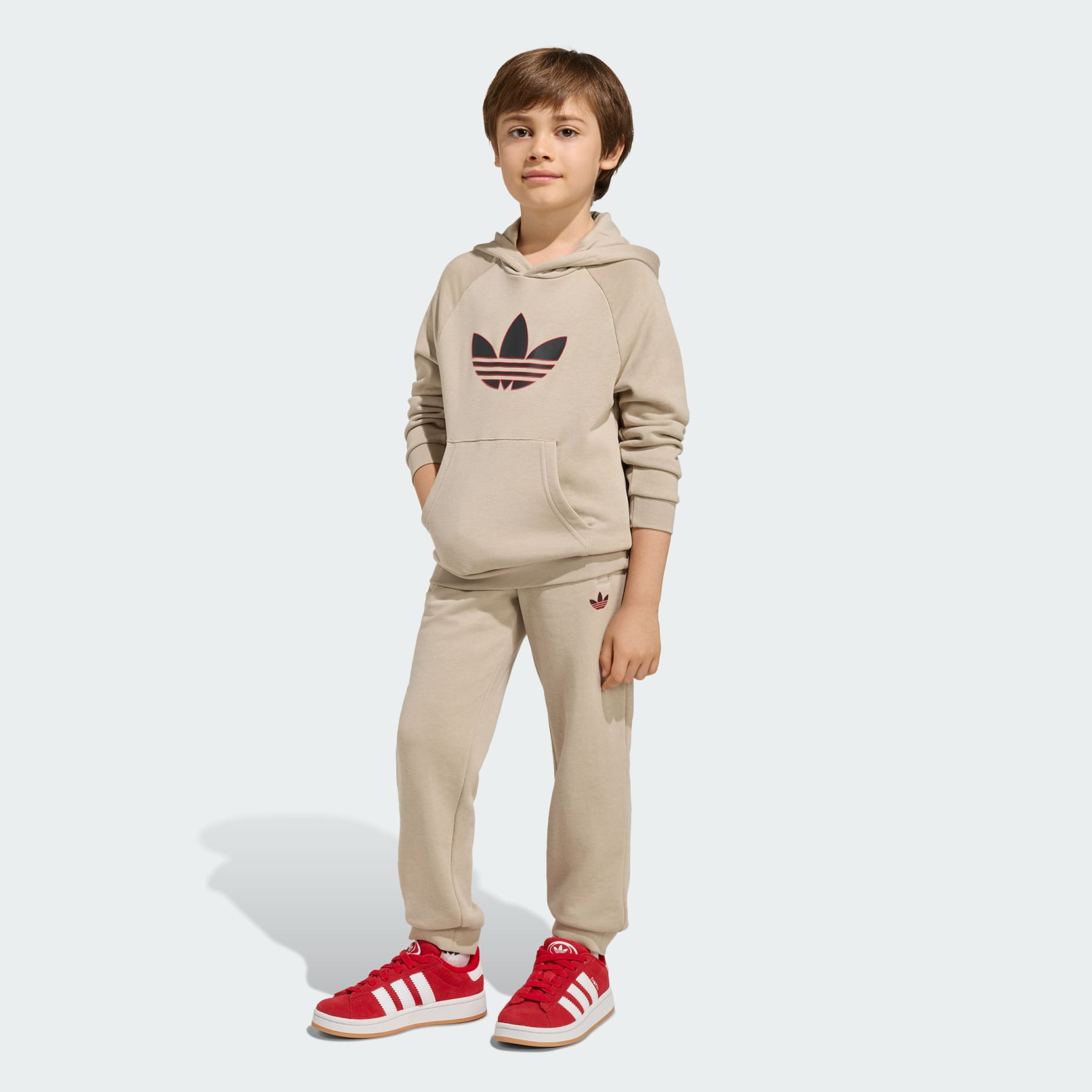 GRAPHIC TREFOIL LOOSE HOODIE SET