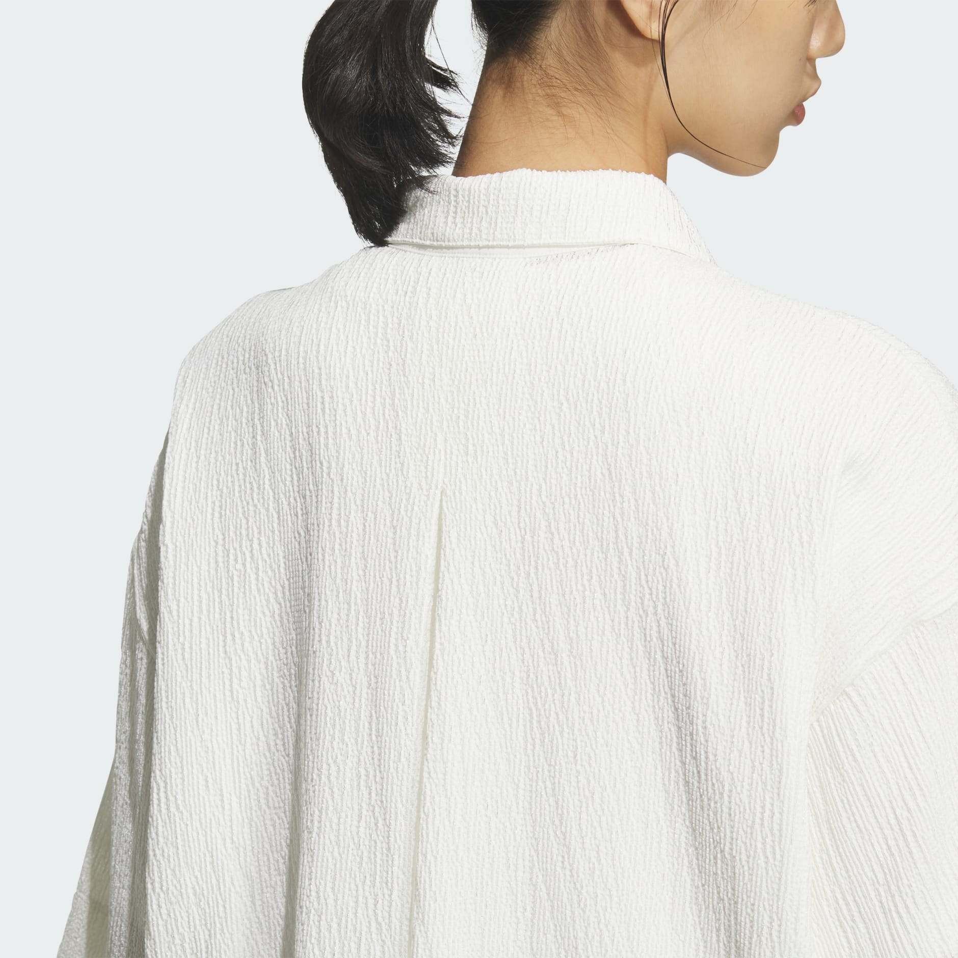 SOFTLUX SHEER LOOSE FIT COLLAR SHIRTS SHORT SLEEVE