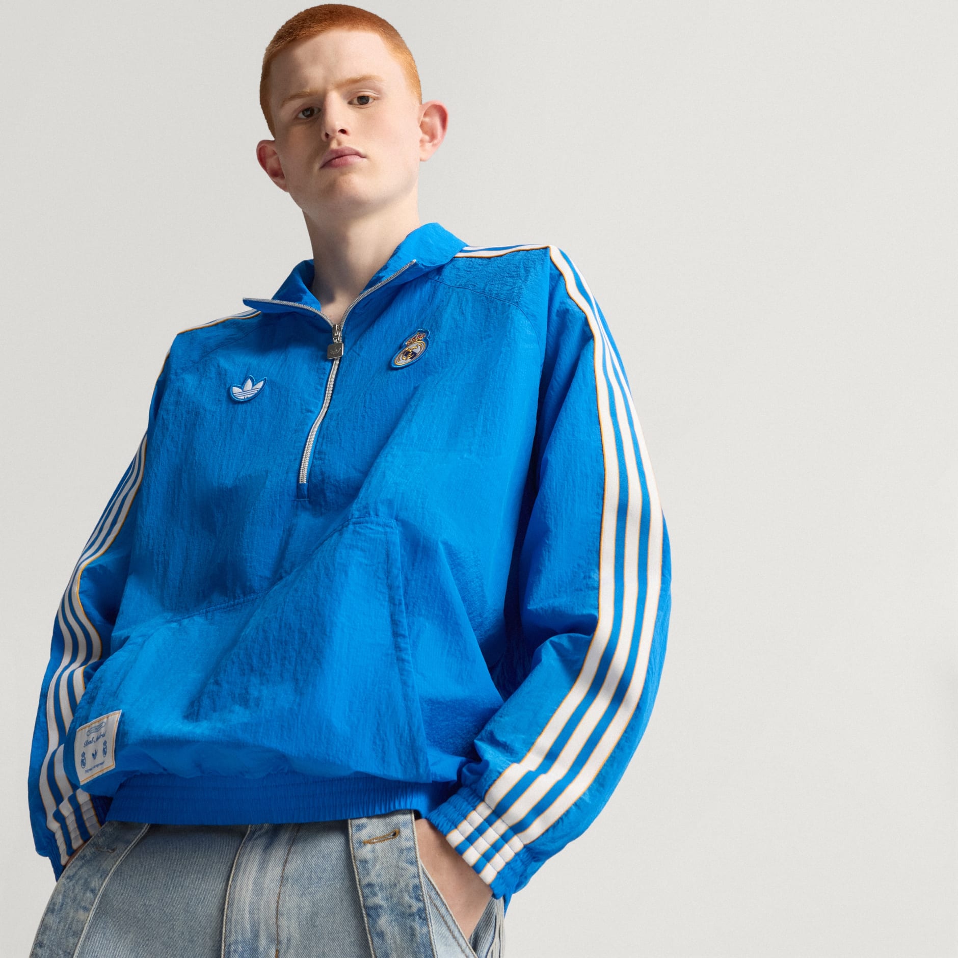 Jachetă cu fermoar 1/2 Real Madrid Terrace Icons