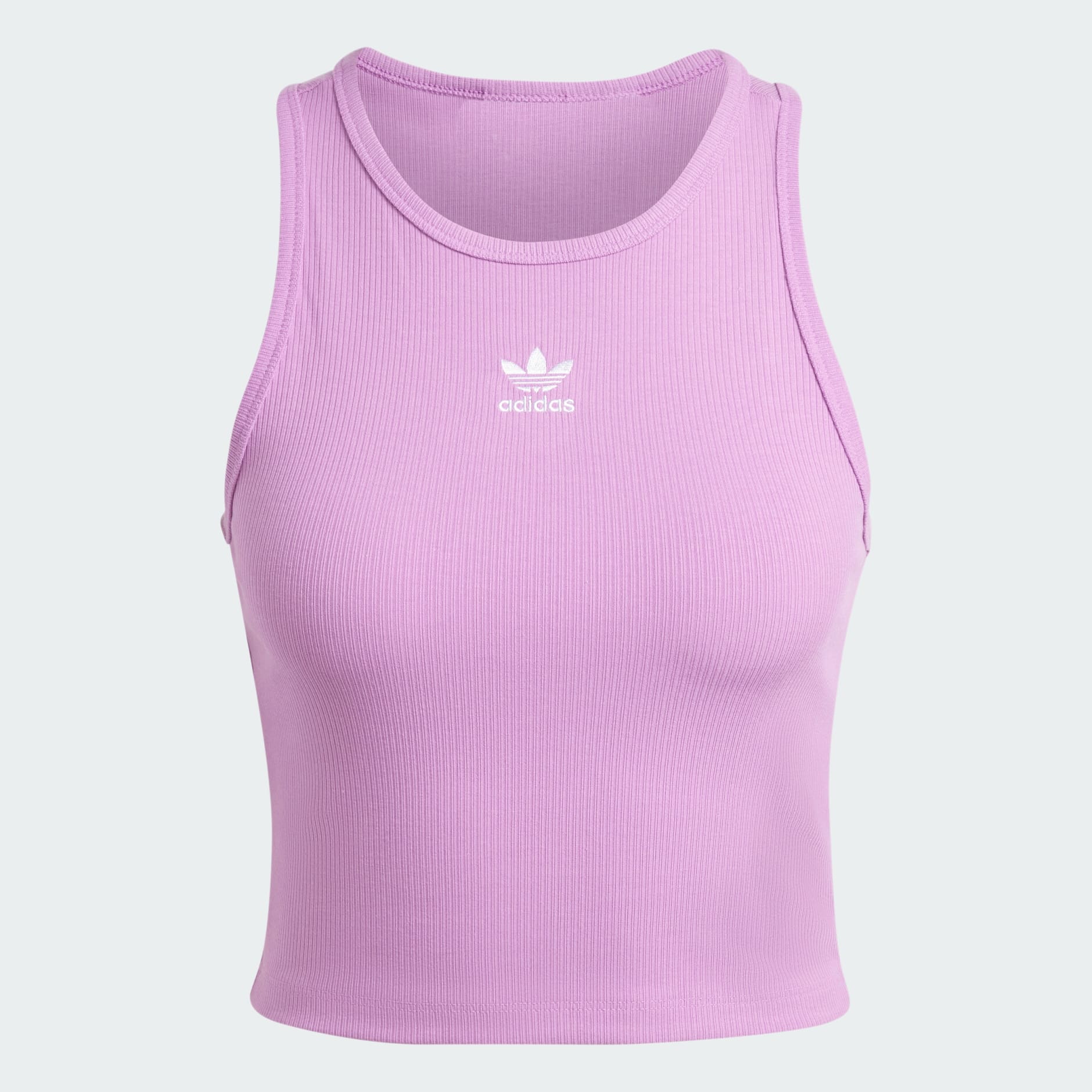 Camiseta sin Mangas Essentials Acanalada