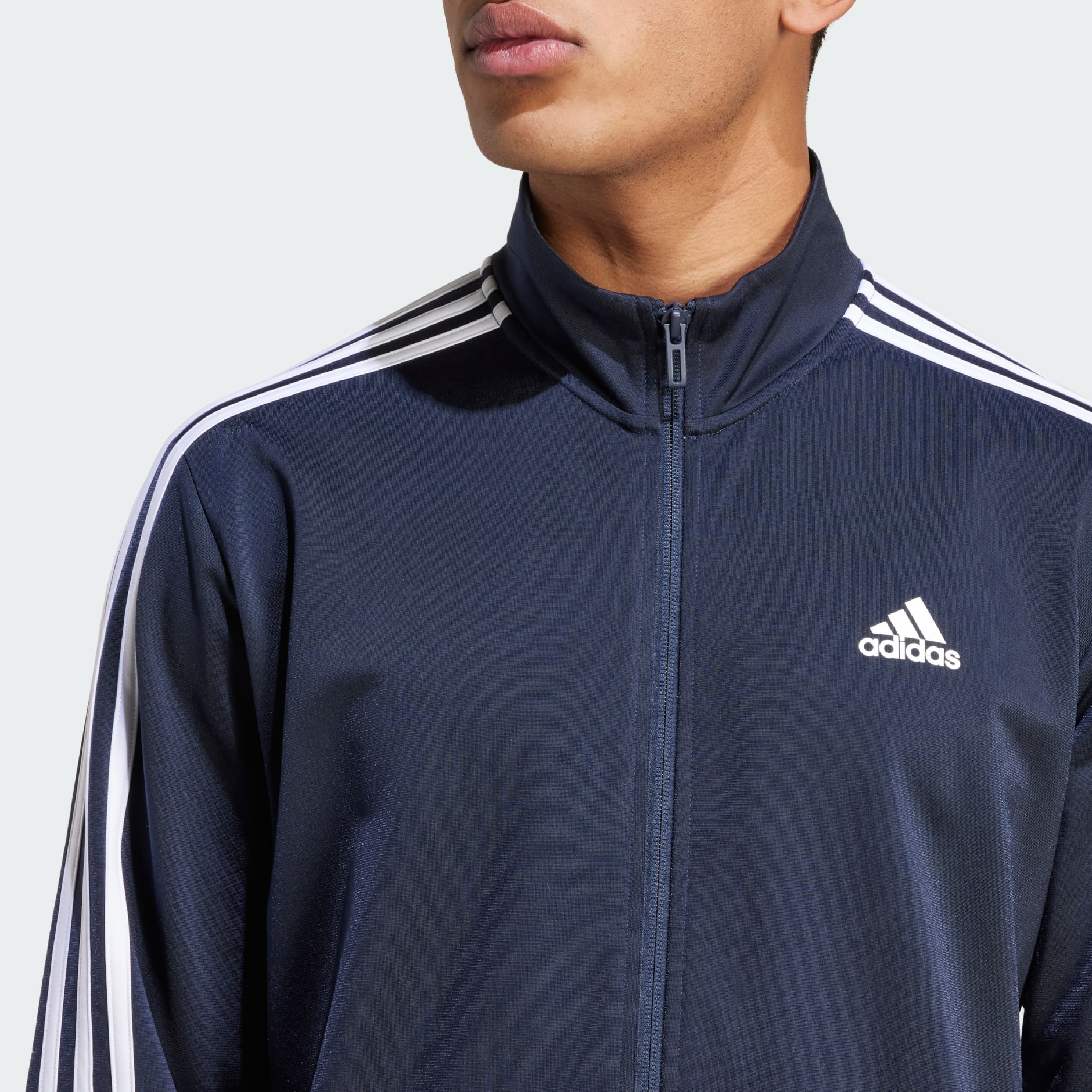 Adidas men's 3 stripe jacket on sale