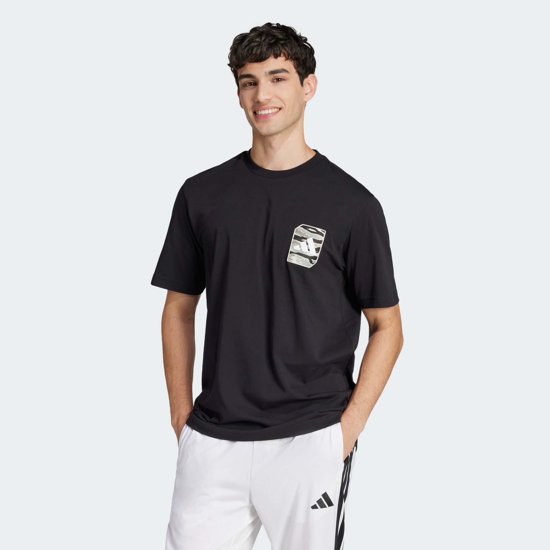 迷彩梭織圖案 T 裇