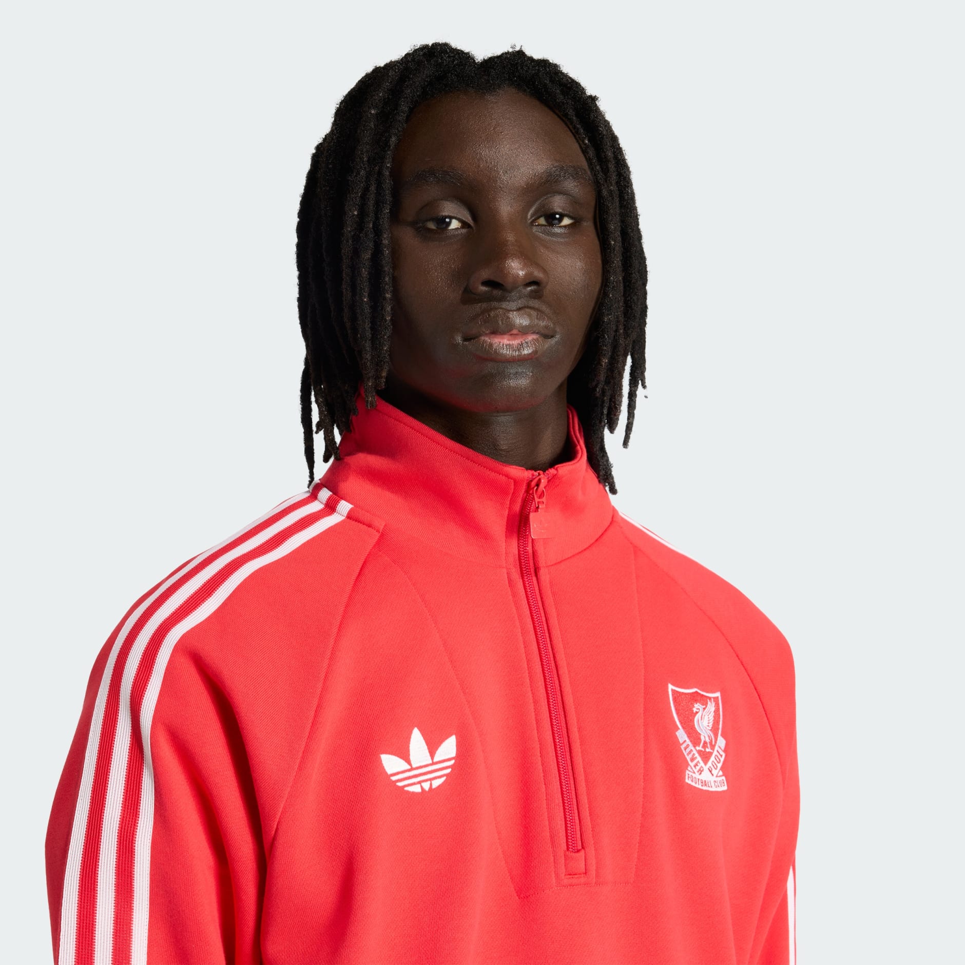 Bluză Cu Fermoar Pe Jumătate FC Liverpool Originals