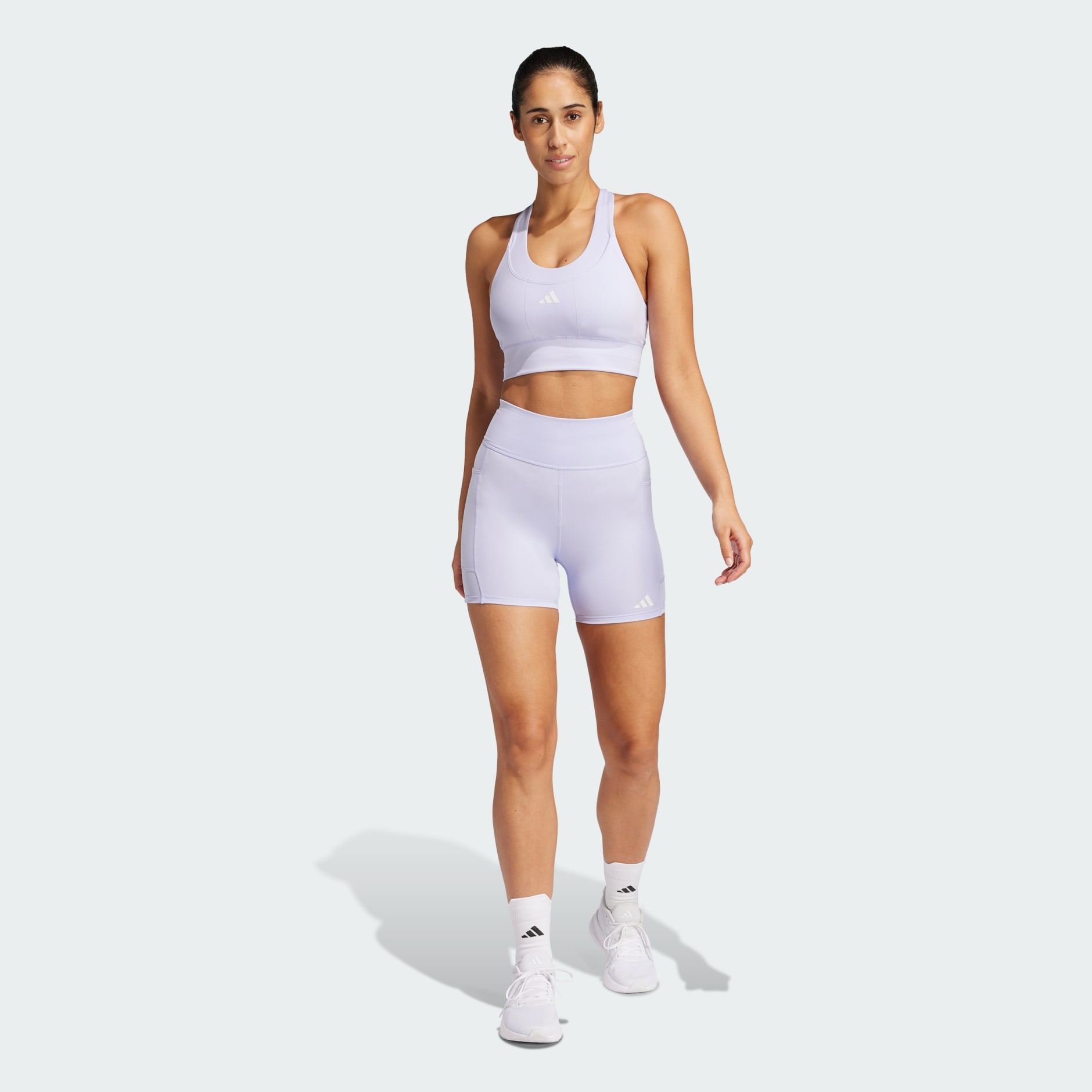 Clothing - Own the Run Short Leggings - Purple | adidas Clothing - Own the Run Short Leggings - Purple | adidas