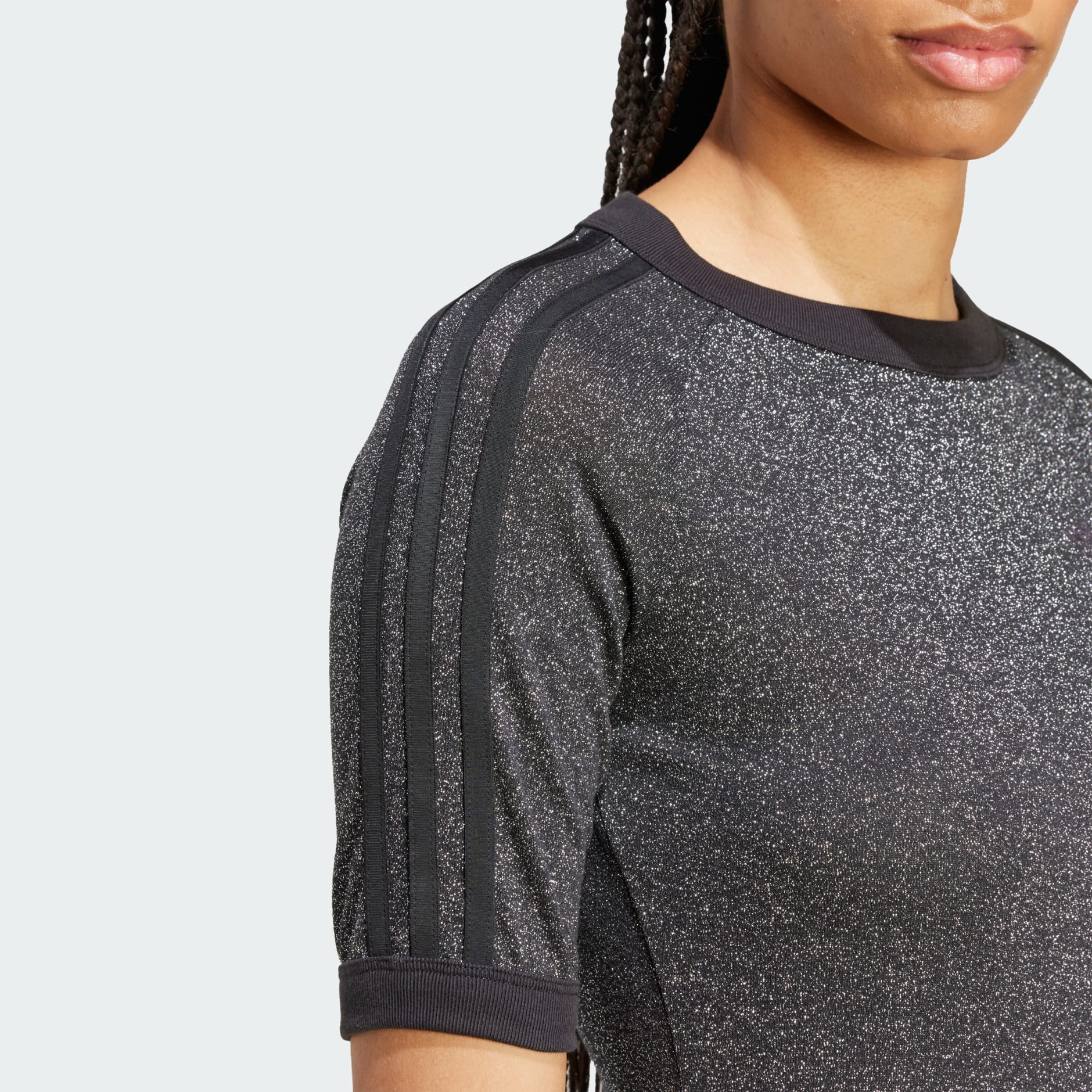 Rochie festivă Adicolor cu sclipici și 3 dungi