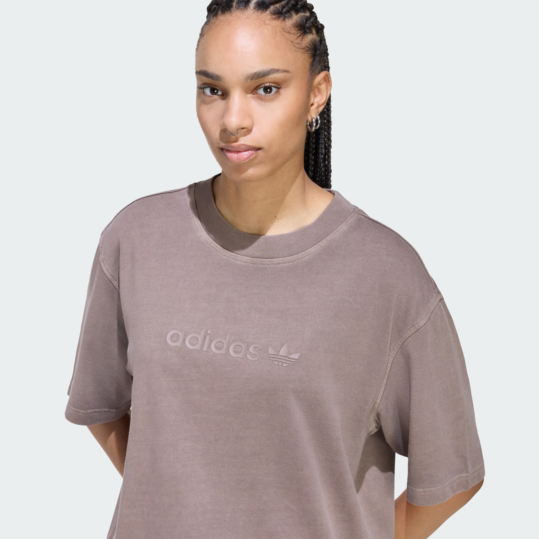 تيشيرت Essentials Linear Boyfriend Oversized Washed