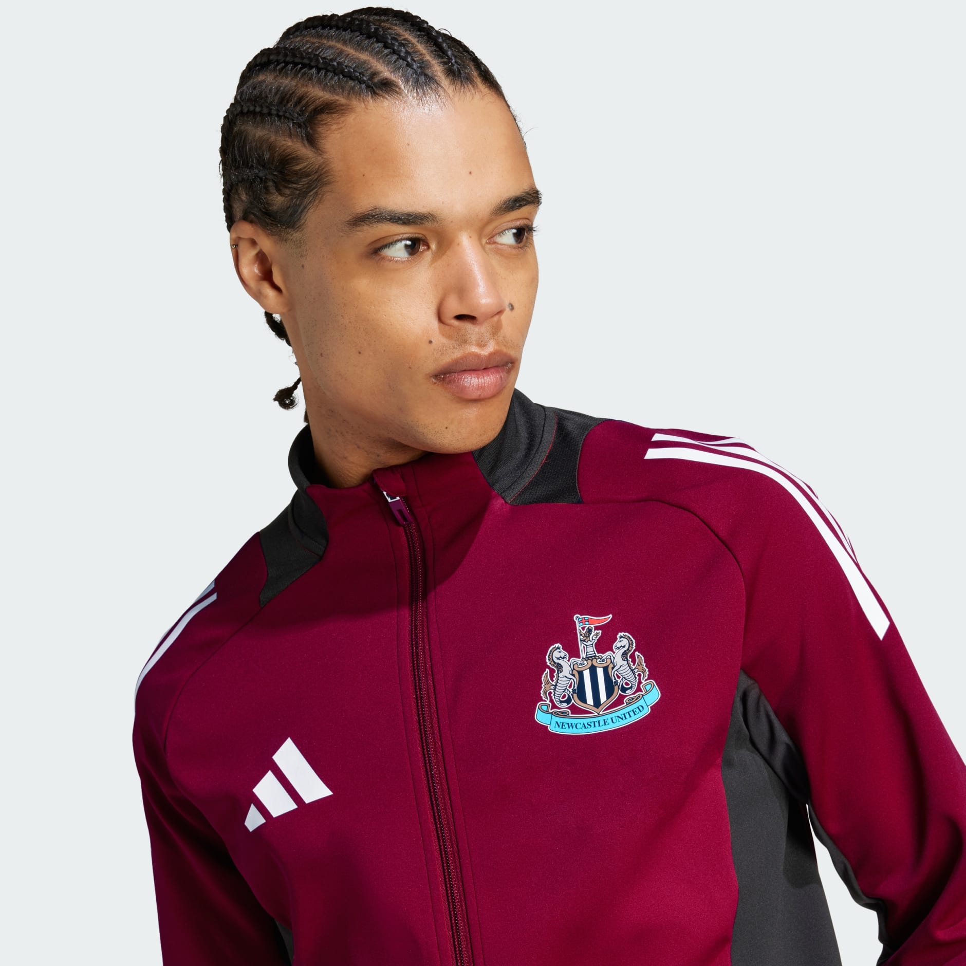 Maroon and black adidas jacket hotsell