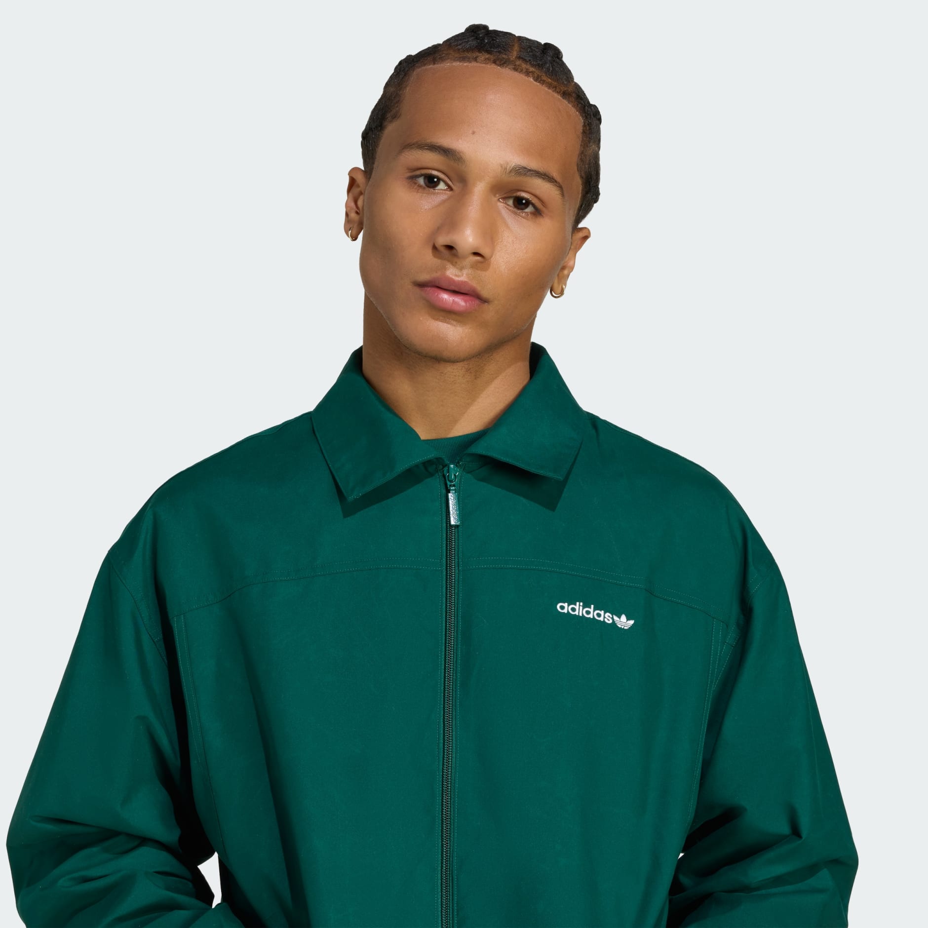 Brushed Woven Track Top
