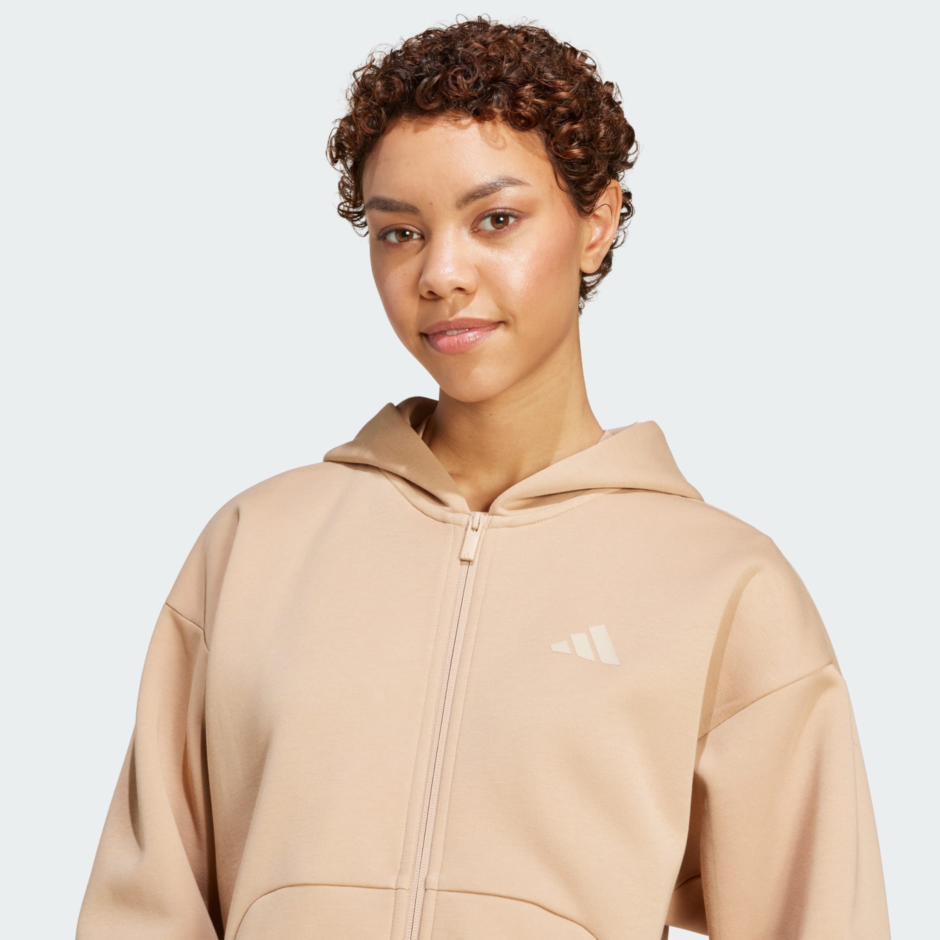 Majica s kapuljačom Future Icons s tri pruge i patentnim zatvaračem cijelom duljinom