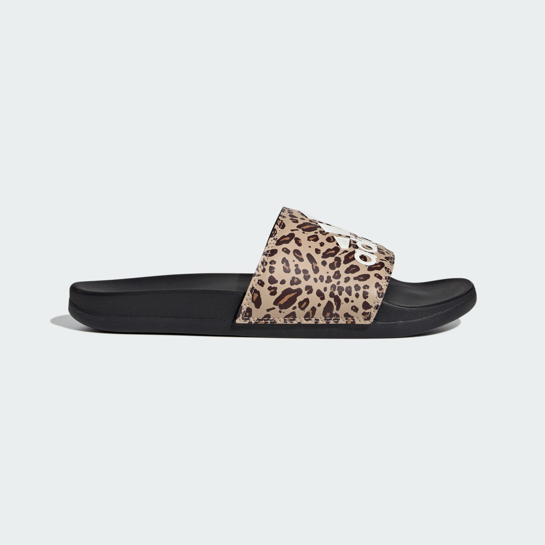 adidas originals adilette slides in leopard print