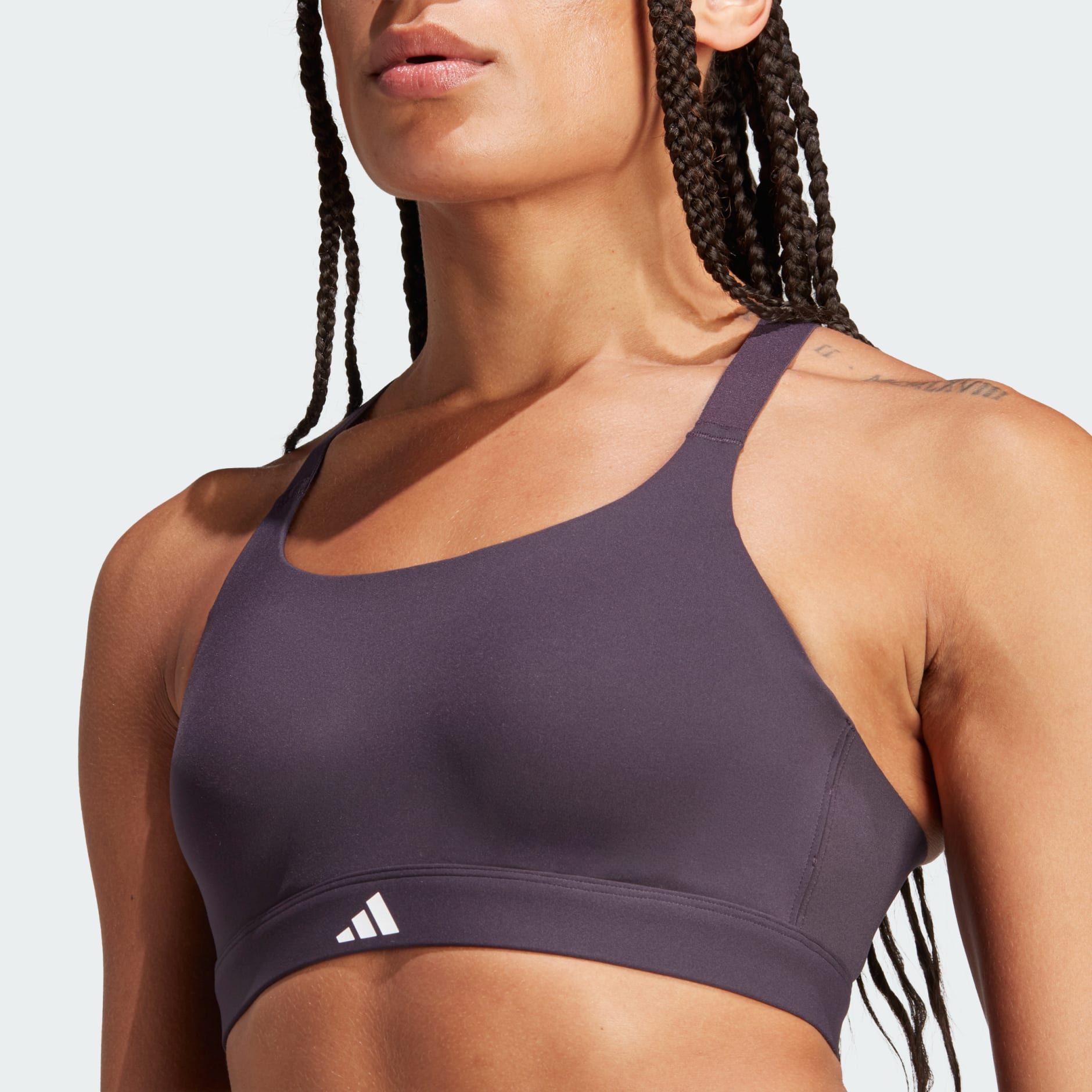 adidas Tlrd Impact Luxe Training High-support Bra in Purple