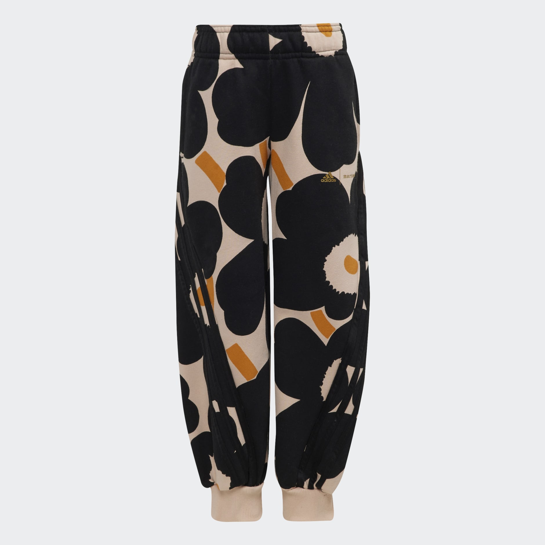 Marimekko Primegreen Warm-Up Winter Fleece 3-Stripes Floral Hoodie and Pants