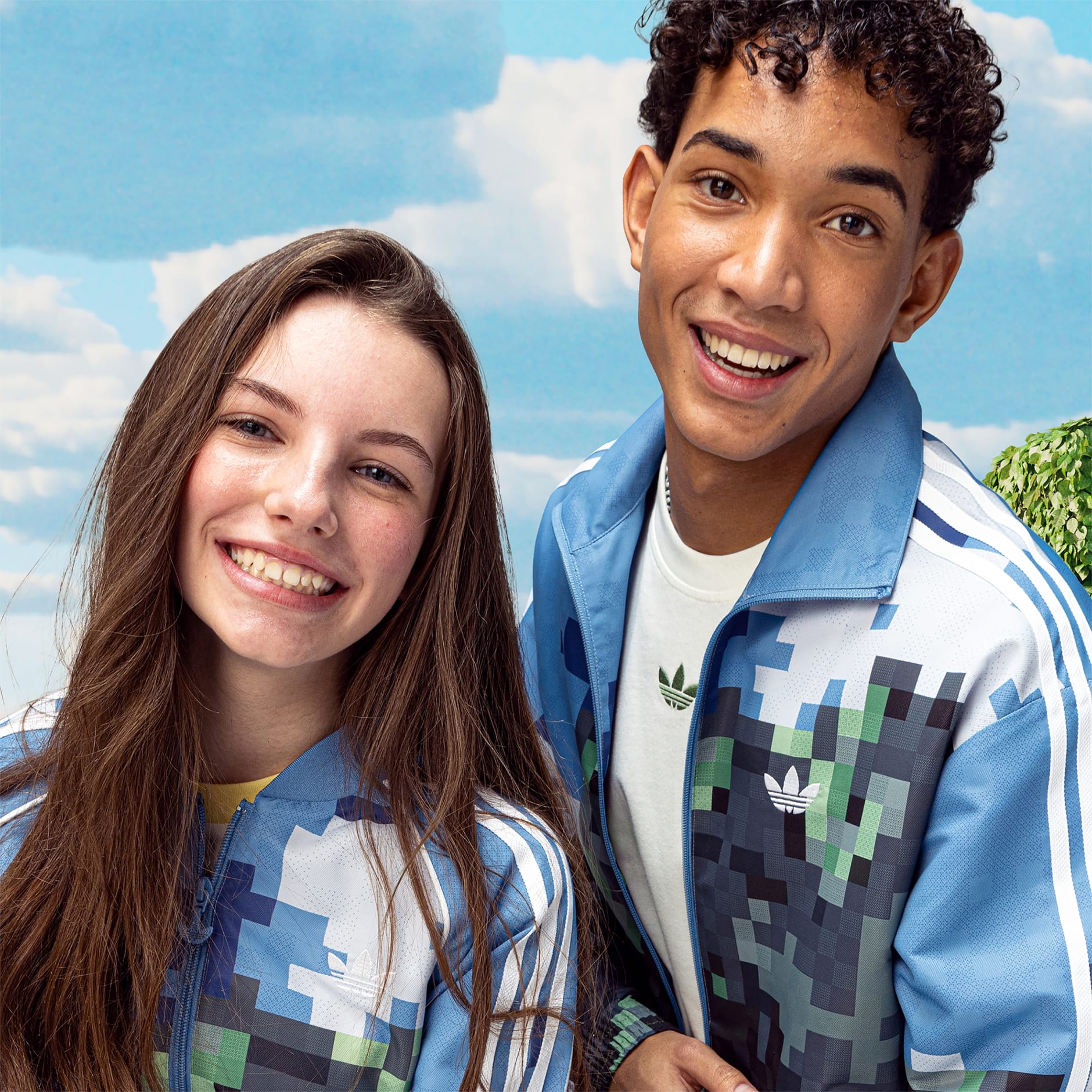 adidas adidas Originals x Minecraft Track Top - Blue | adidas GH