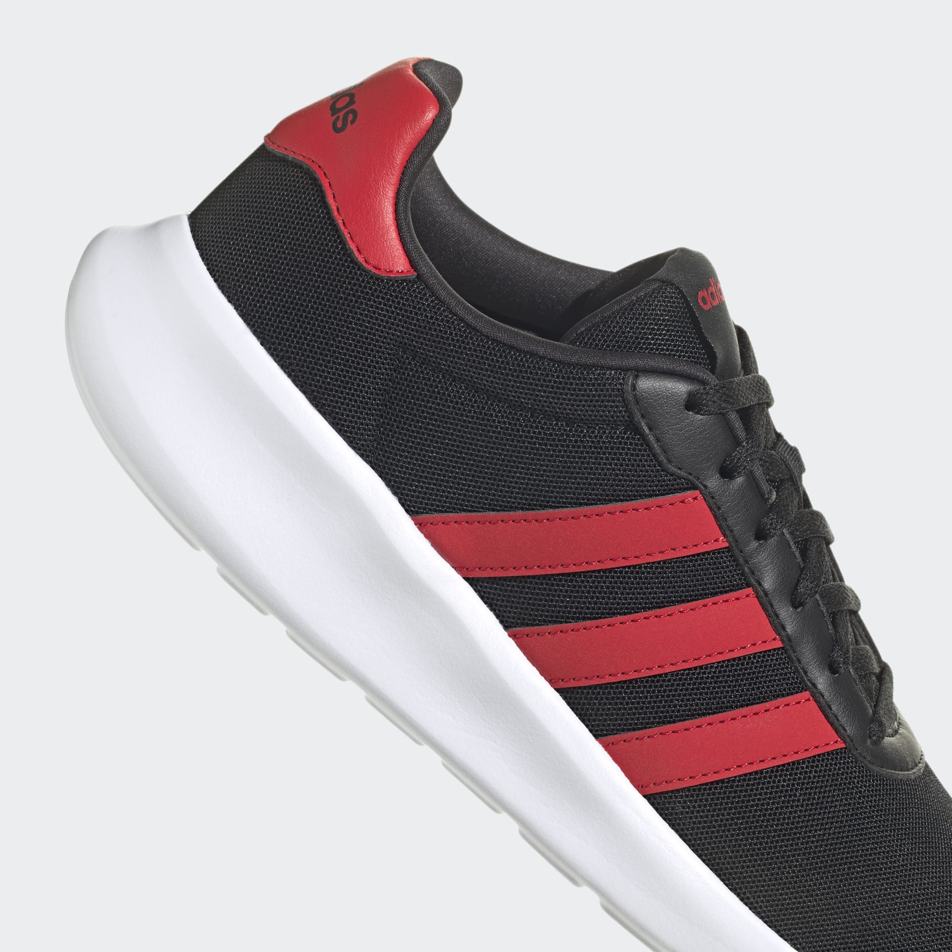 Adidas lite racer shop black and red