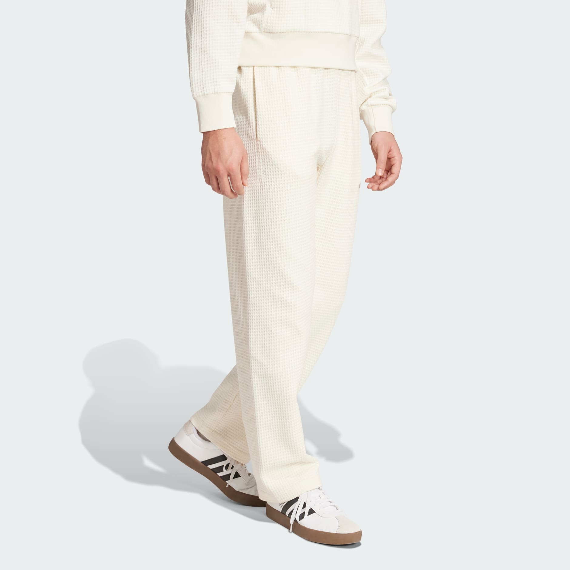 ALL SZN Waffle Knit Open Hem Pants