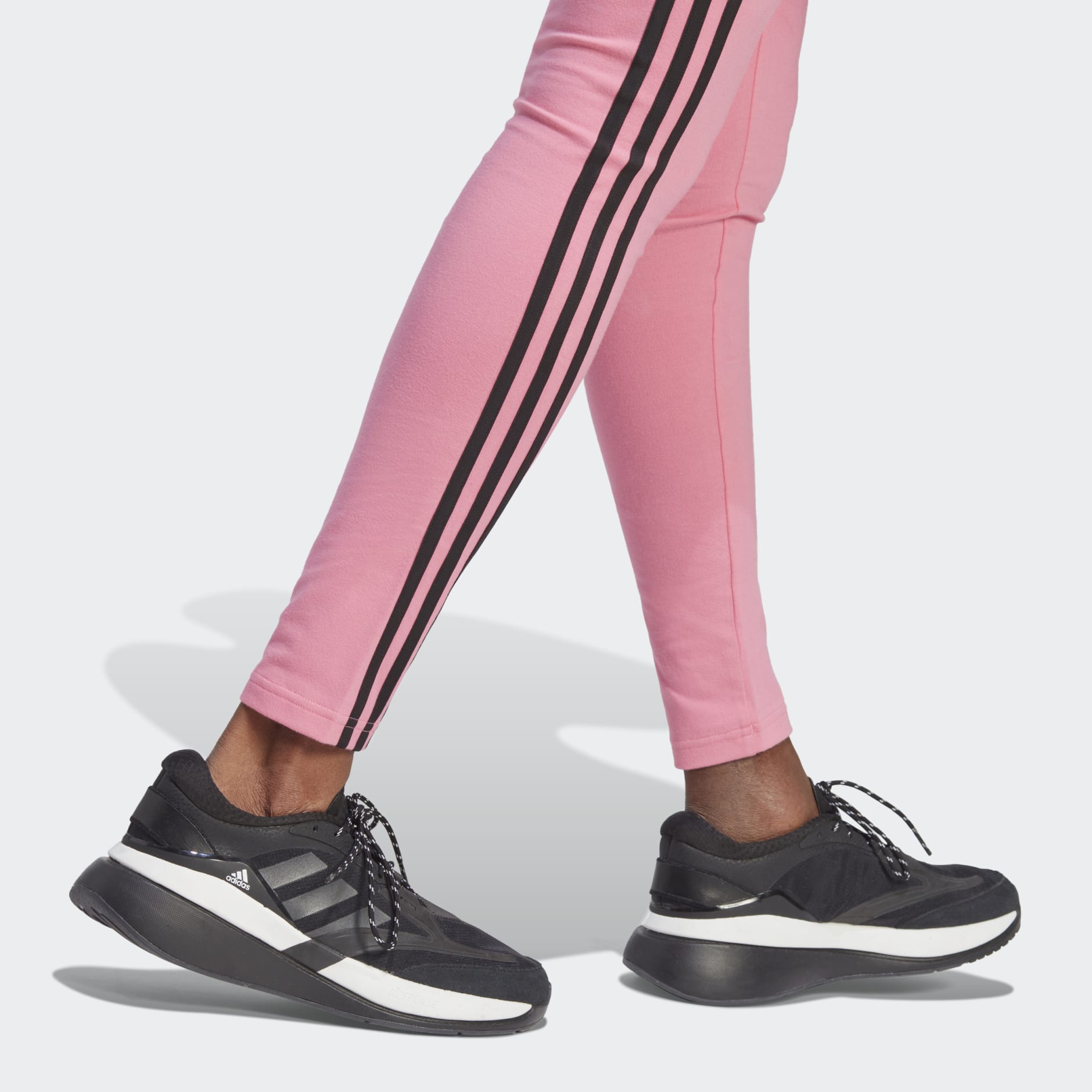Adidas Originals 3-Stripes Embroidery Women's Leggings Pink HM1307 Sale!!