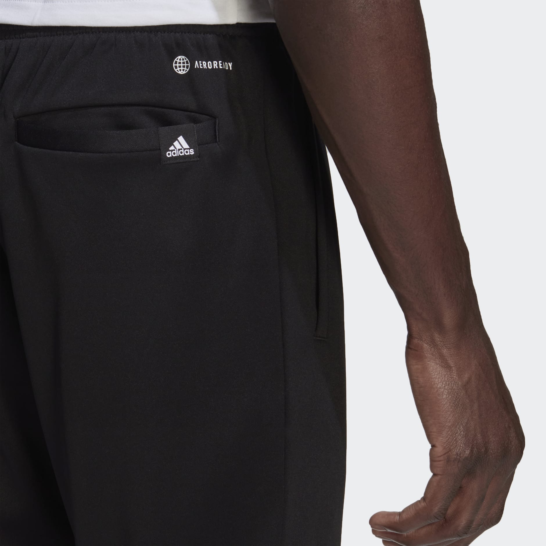 adidas AEROREADY Game and Go Small Logo Tapered Pants - Black | adidas SA