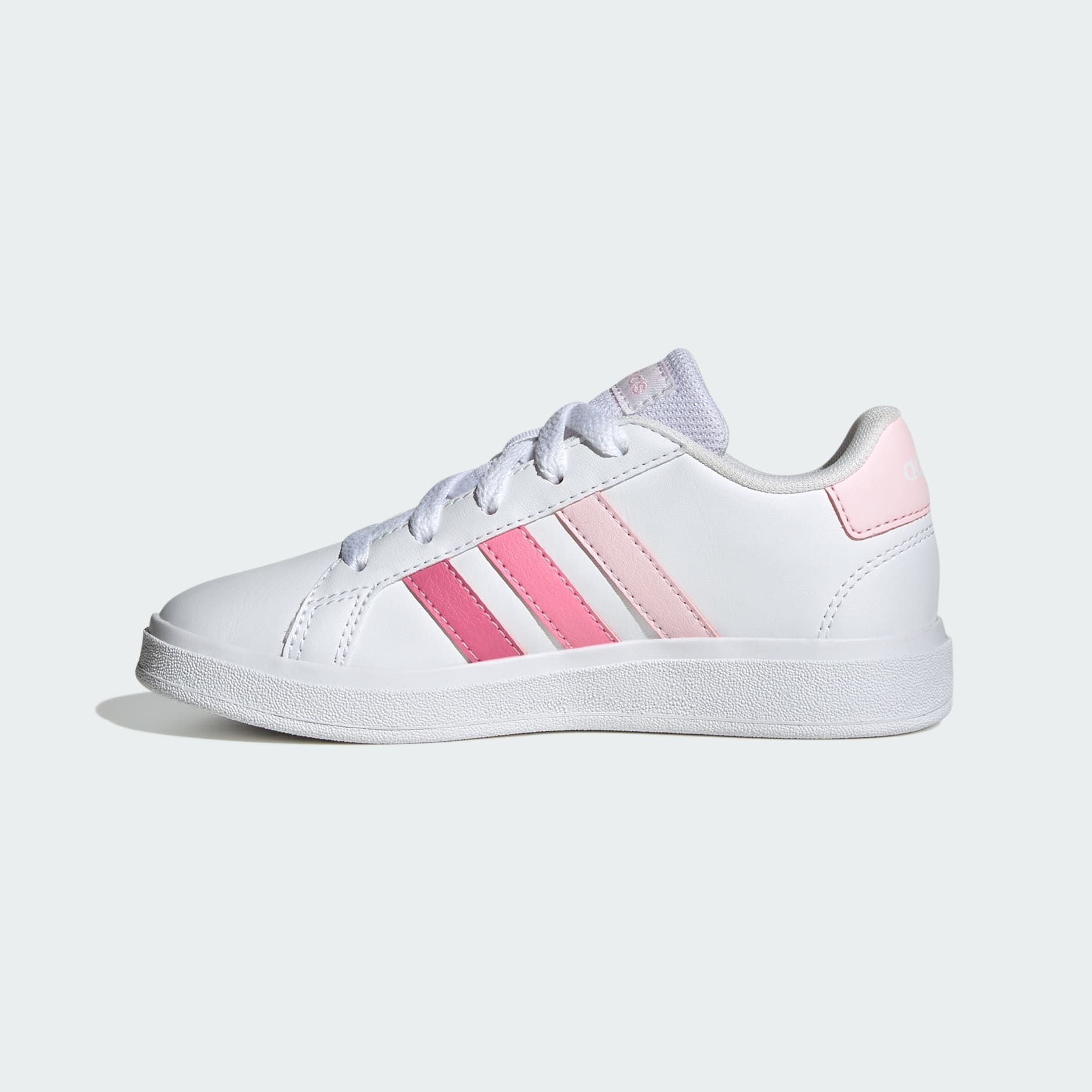 Shoes - Grand Court Lifestyle Tennis Lace-Up Shoes - Pink | adidas ...