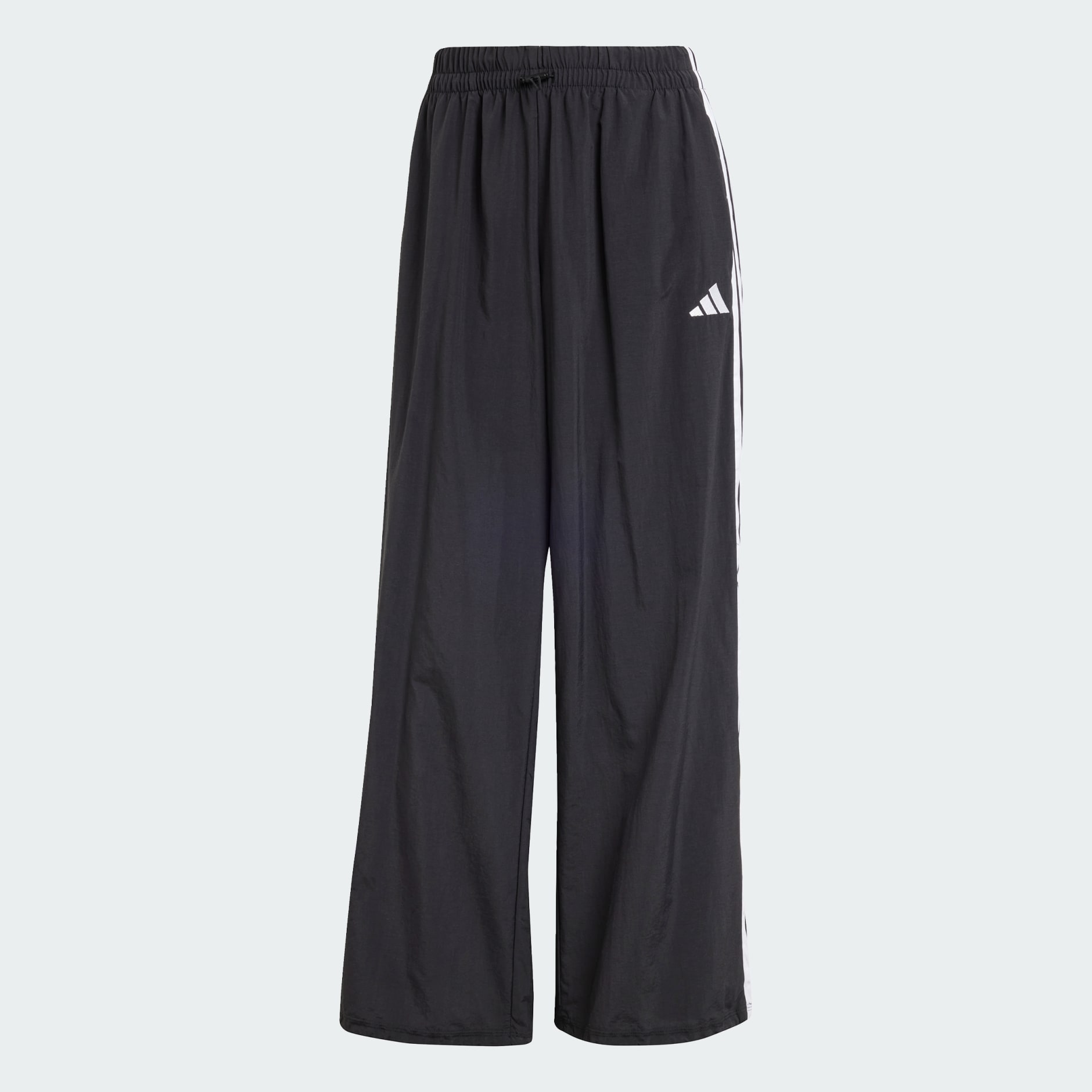 Essentials 3-Stripes Lifestyle Woven Parachute Pants - Black
