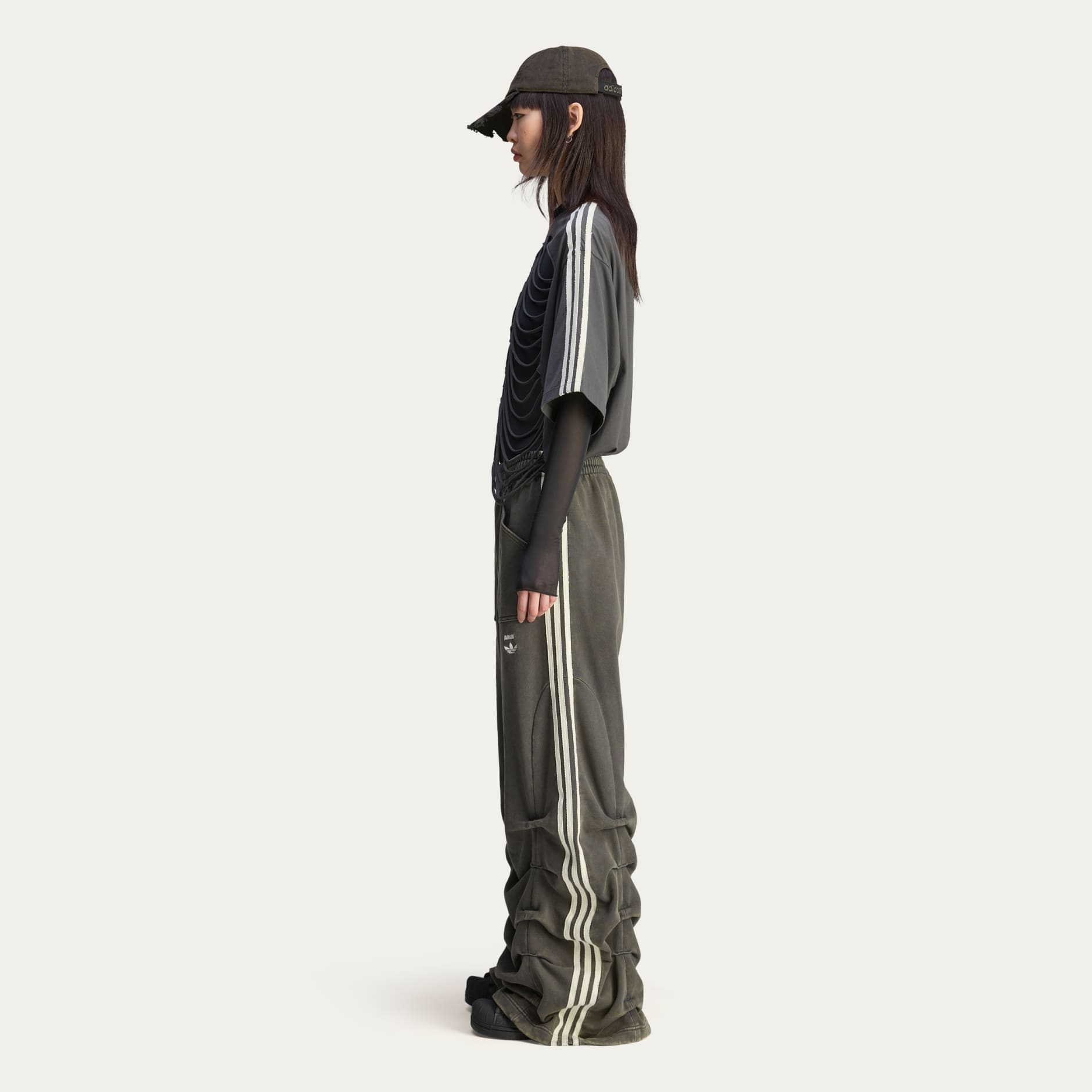 CLOTHING - adidas by Avavav Pleated Track Pants - Grey