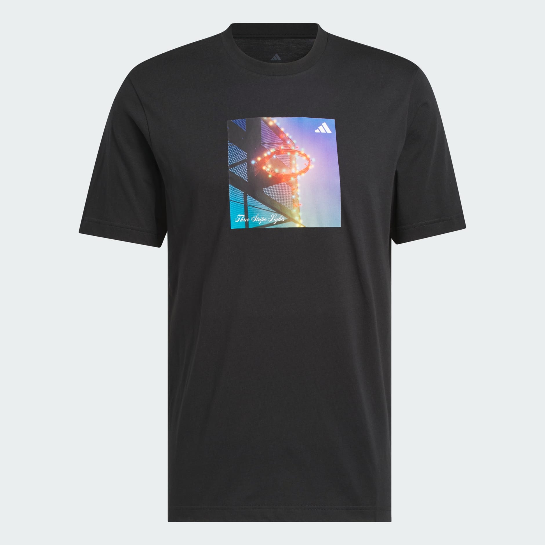 3-Stripes Lights Hoops Graphic Tee