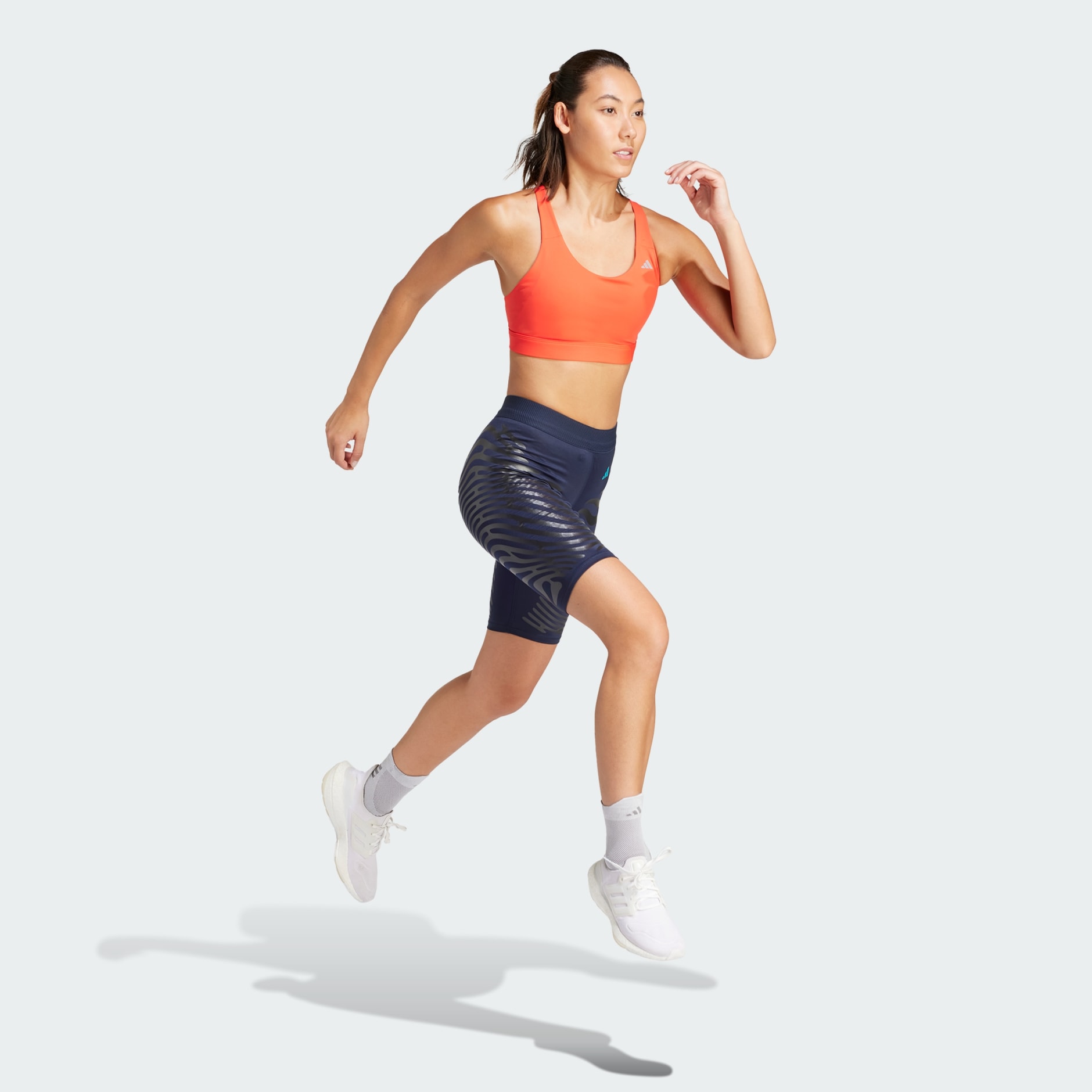 adidas Run Icons Short Leggings - Blue | Women's Running | adidas US