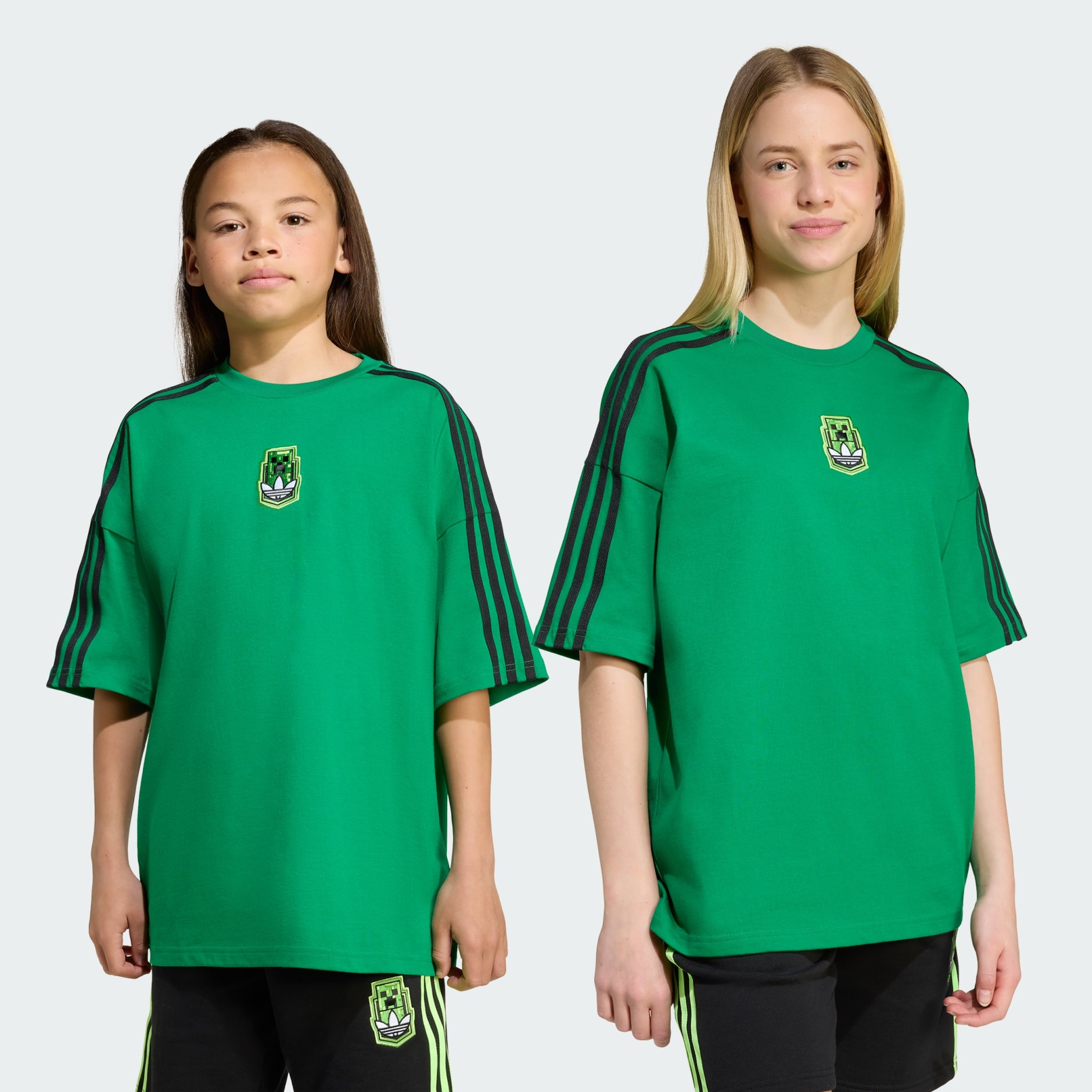 Tricou cu imprimeu grafic adidas Originals x Minecraft pentru copii