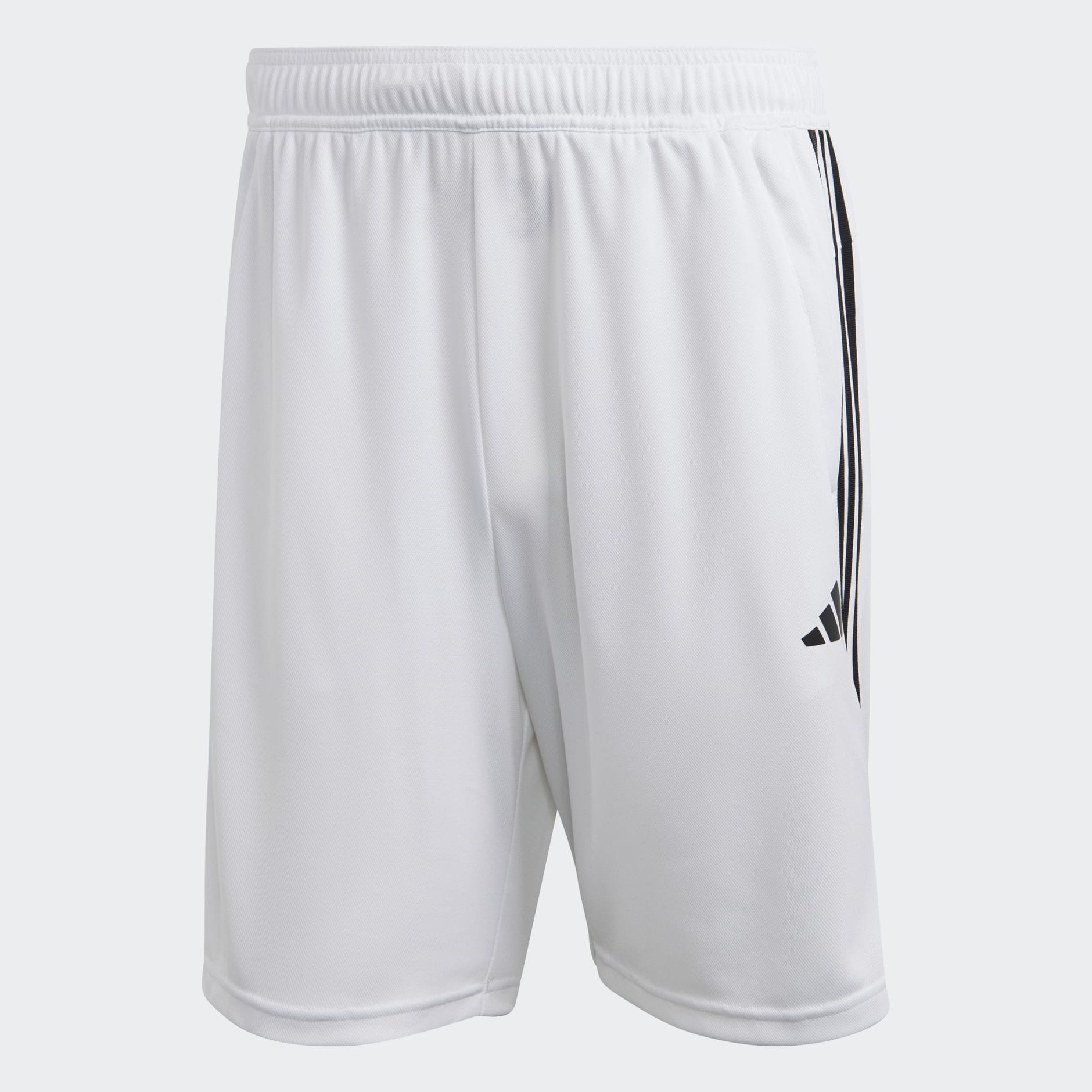 adidas Train Essentials Piqué 3-Stripes Training Shorts - White | adidas LK