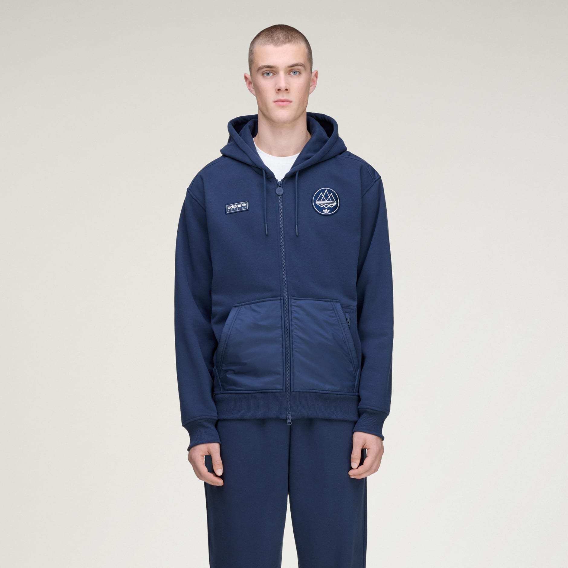 【新品】3LAYER SHELL HOODIE (NAVY) Men's Clothing - WILPSHIRE SPZL HOODIE - Blue | adidas Saudi Arabia