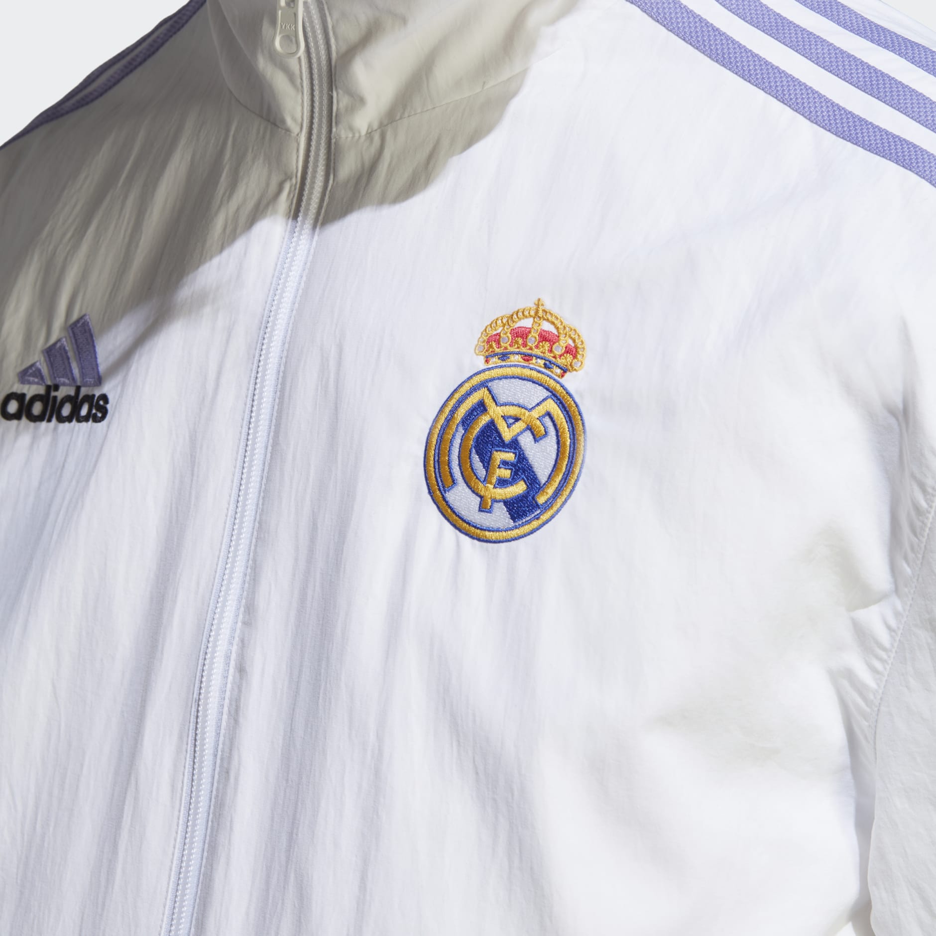 de eerste Sluiting Verslijten adidas Real Madrid Anthem Jacket - White | adidas SA