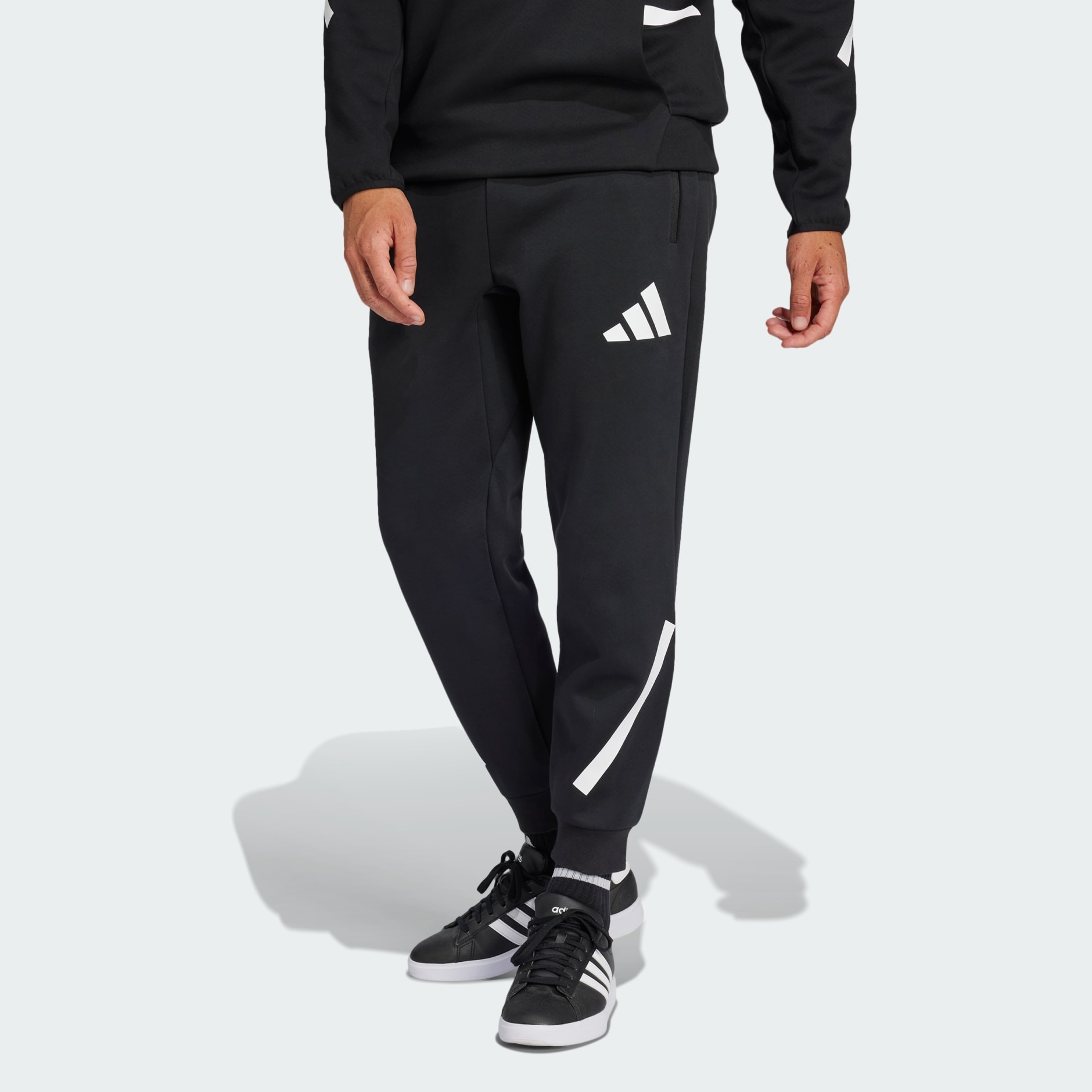 Pantalon adidas noir et blanc online