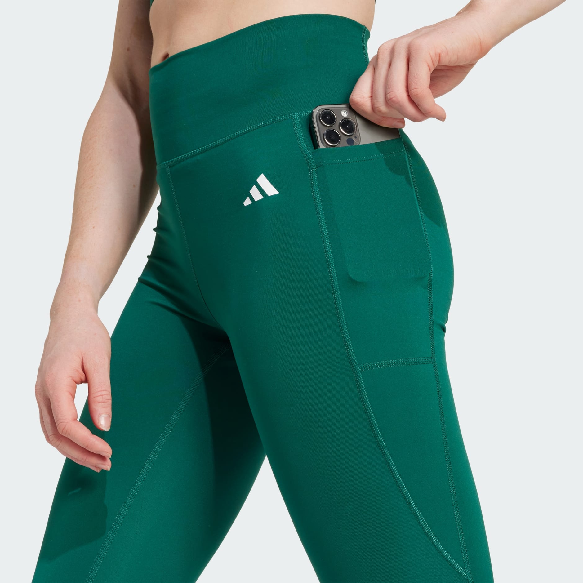 Optim&eacute; Essentials Stash Pocket Full-Length Leggings