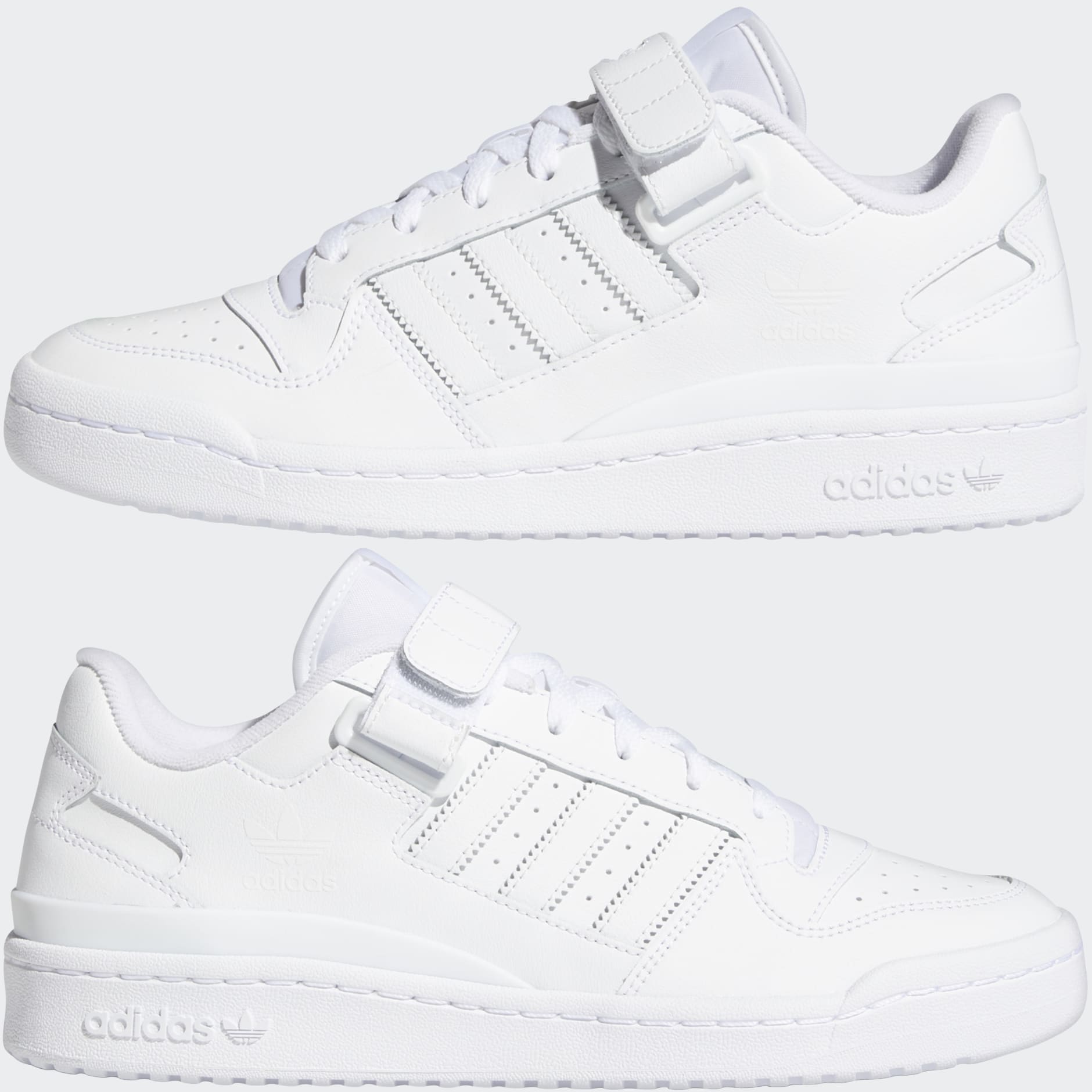 Adidas forum shop white low