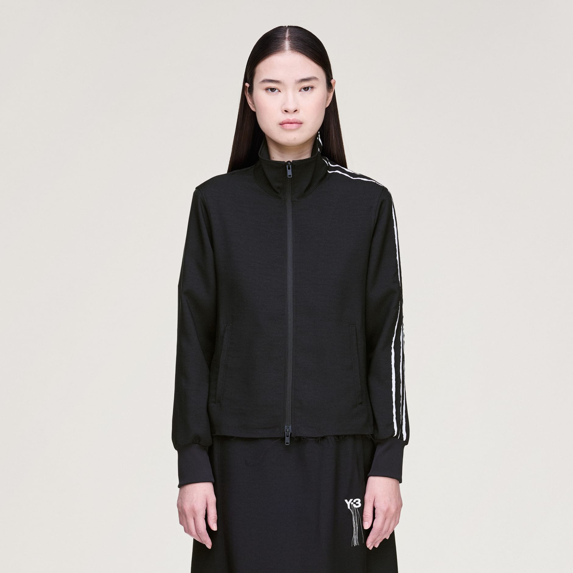 GORNJI DIO TRENIRKE NEOBRAĐENIH RUBOVA Y-3 SPORT UNIFORM 3 STRIPES