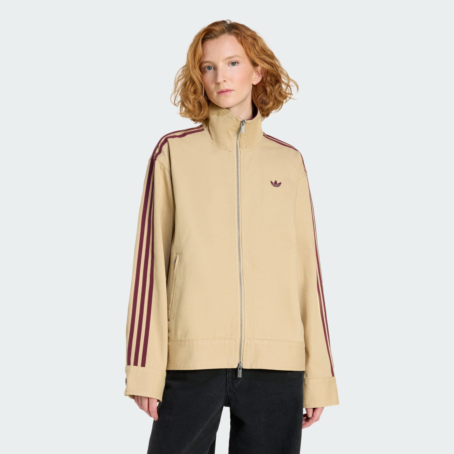 ADIDAS ORIGINALS ATHL DEPT TWILL FIREBIRD JACKET - Beige