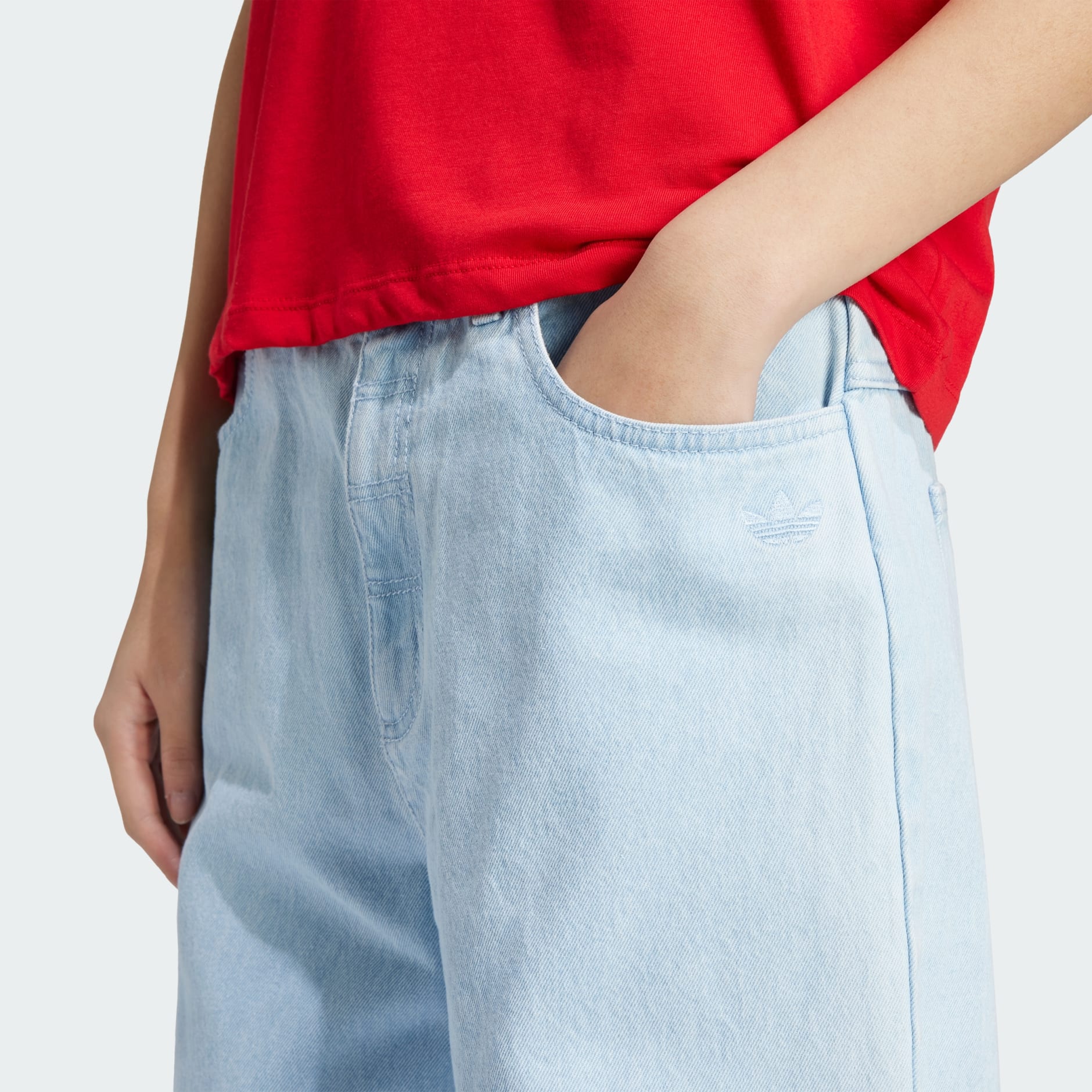 CLOTHING - Premium Essentials Denim Pants - Blue | adidas Oman