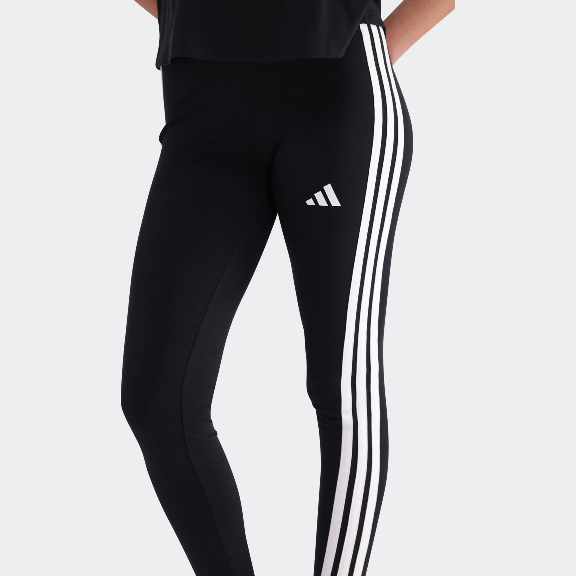 Essentials 3-Stripes Cotton Leggings