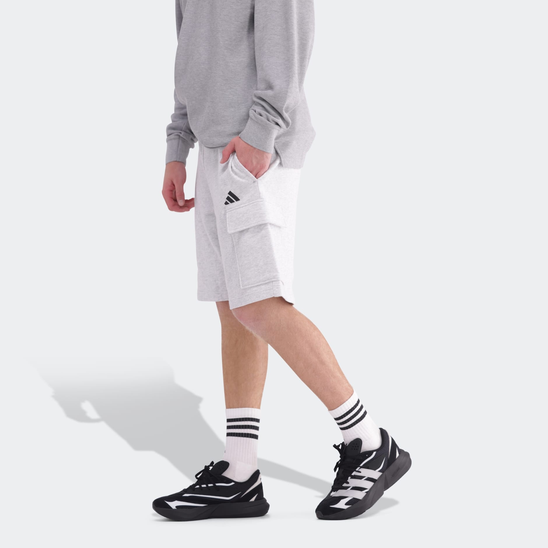 Essentials Feel Cozy Fleece Cargo Shorts