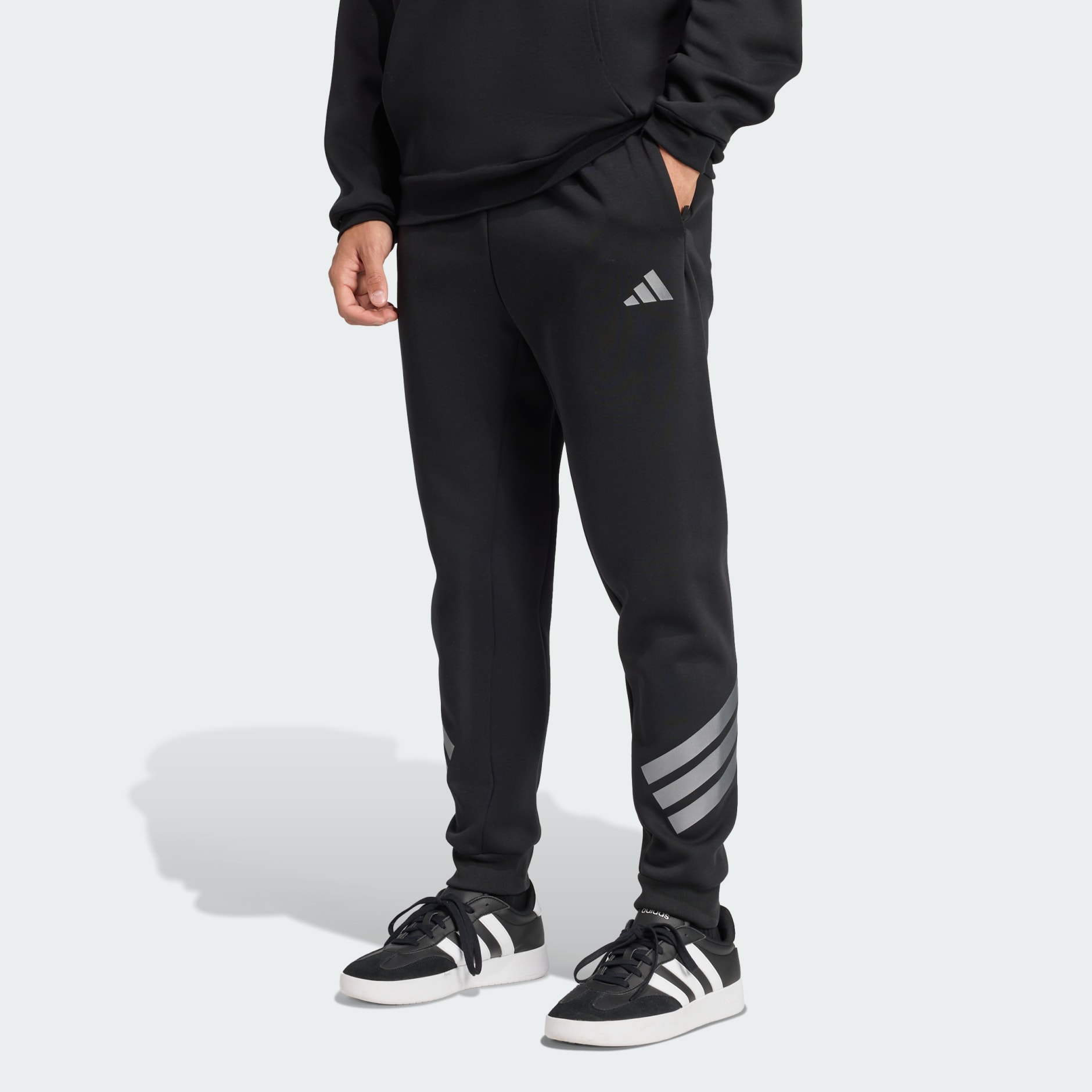 adidas Future Icons 3-Stripes Pants - Black | adidas UAE