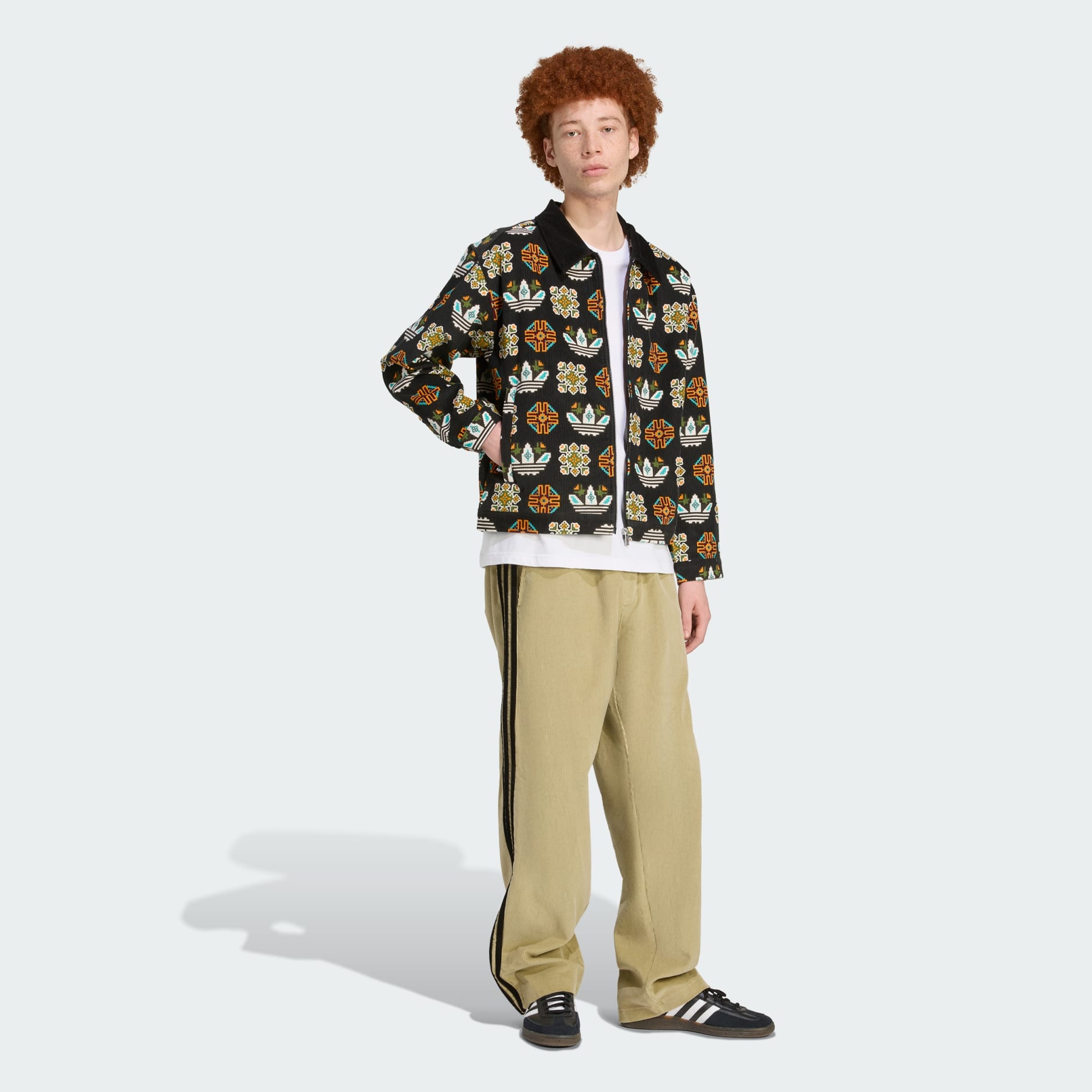 Monogram Allover Print Loose Coach Jacket