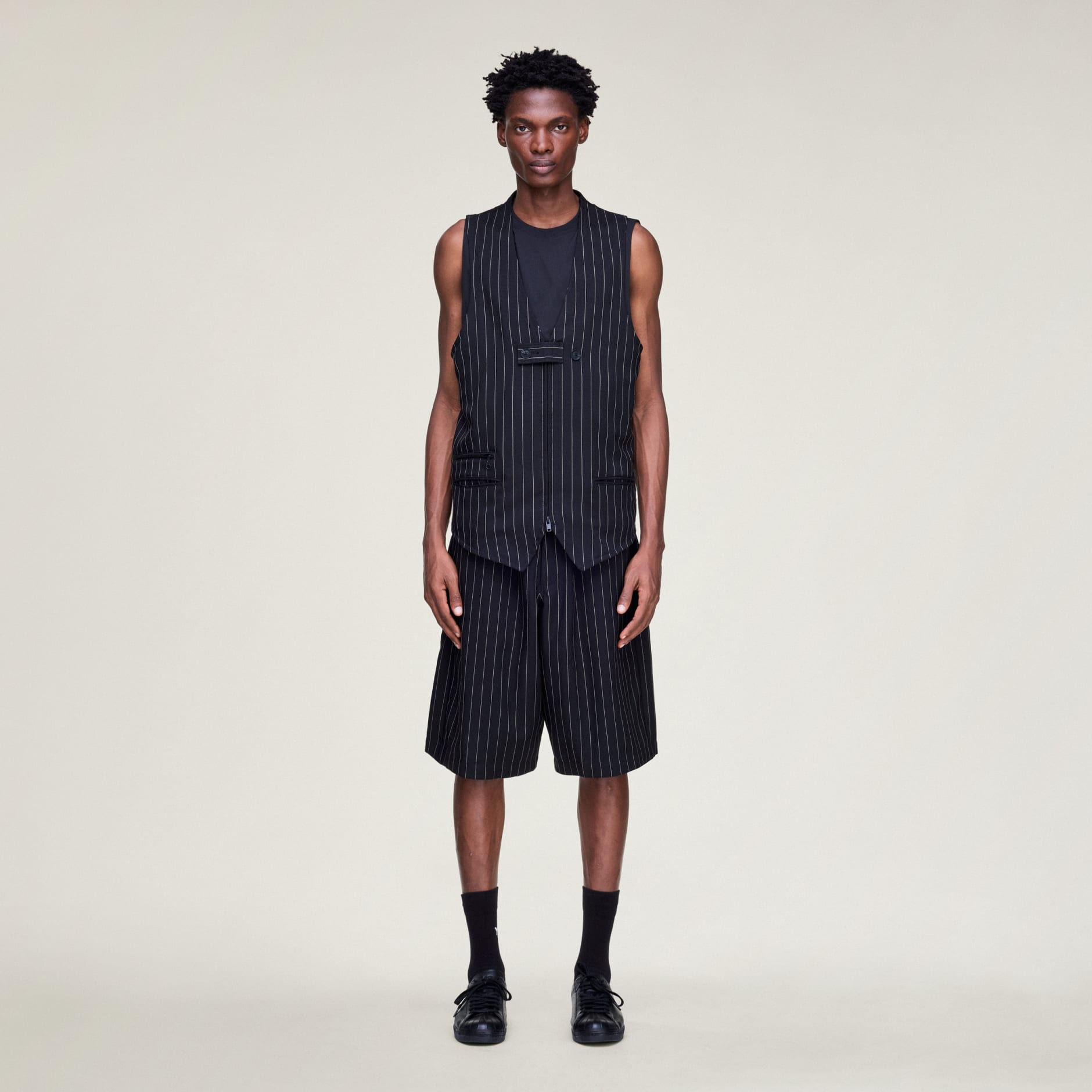 PANTALONI SCURȚI Y-3 PINSTRIPE SPORT UNIFORM
