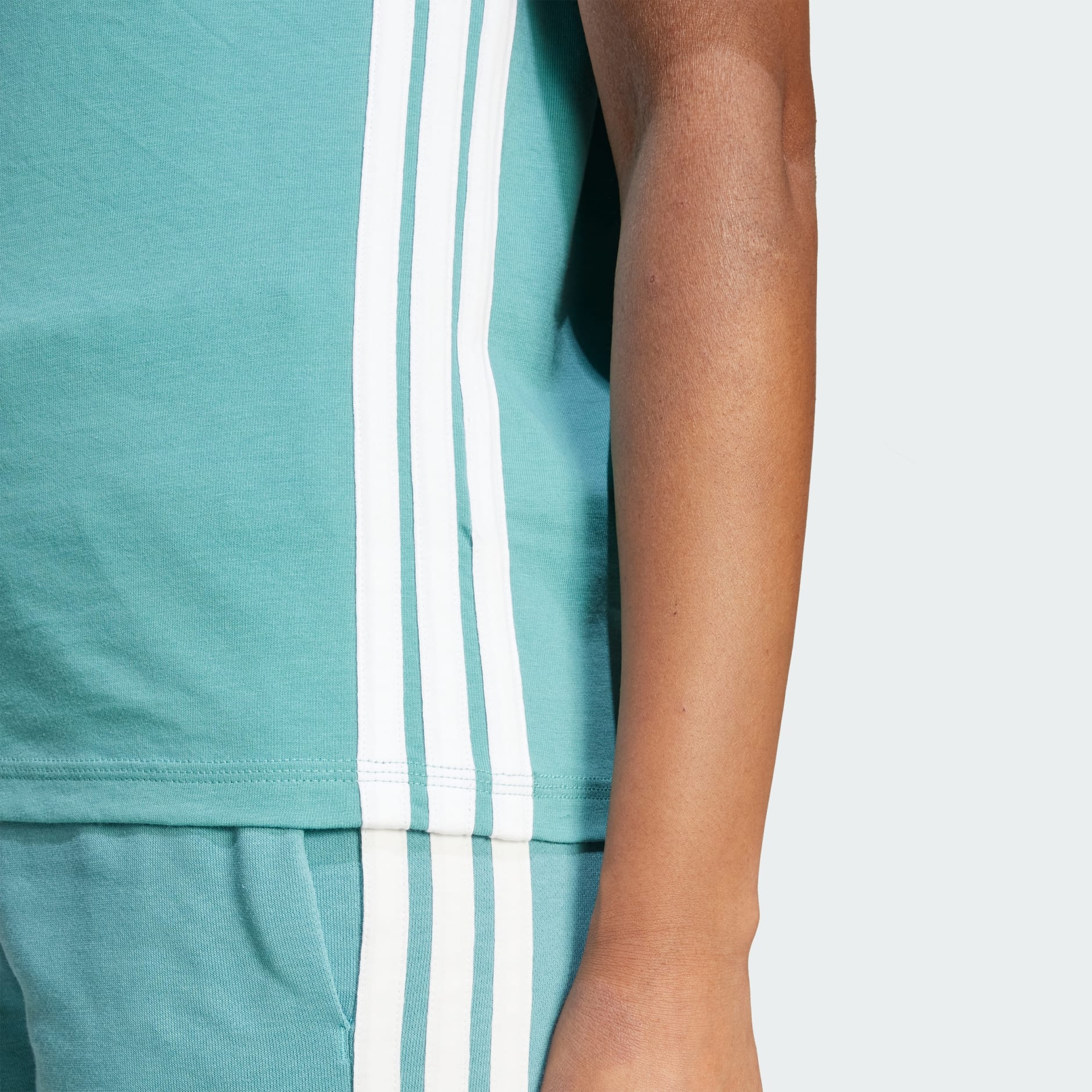 Tricou Essentials de bumbac cu 3 dungi